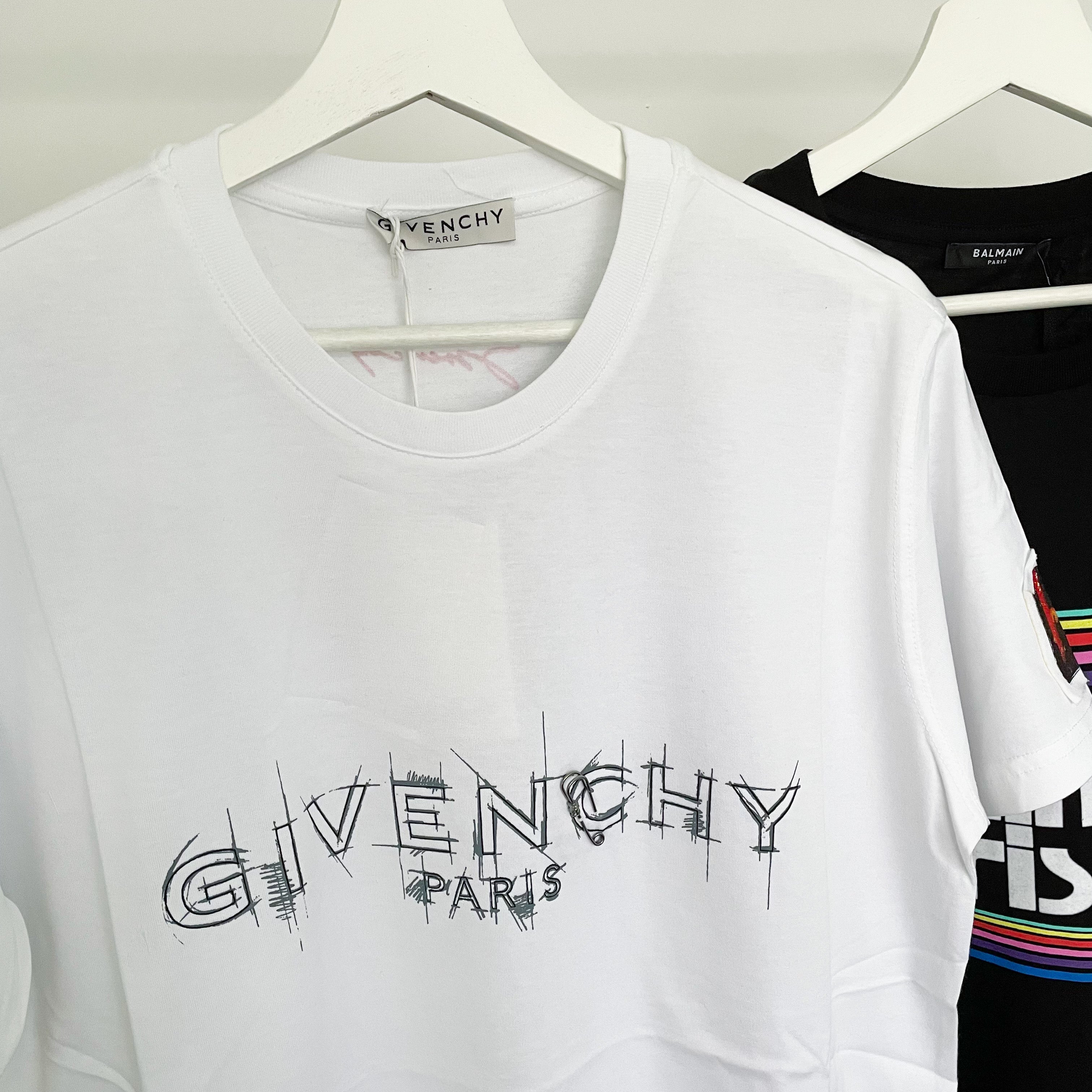 Givenchy Pin Logo Tee - White