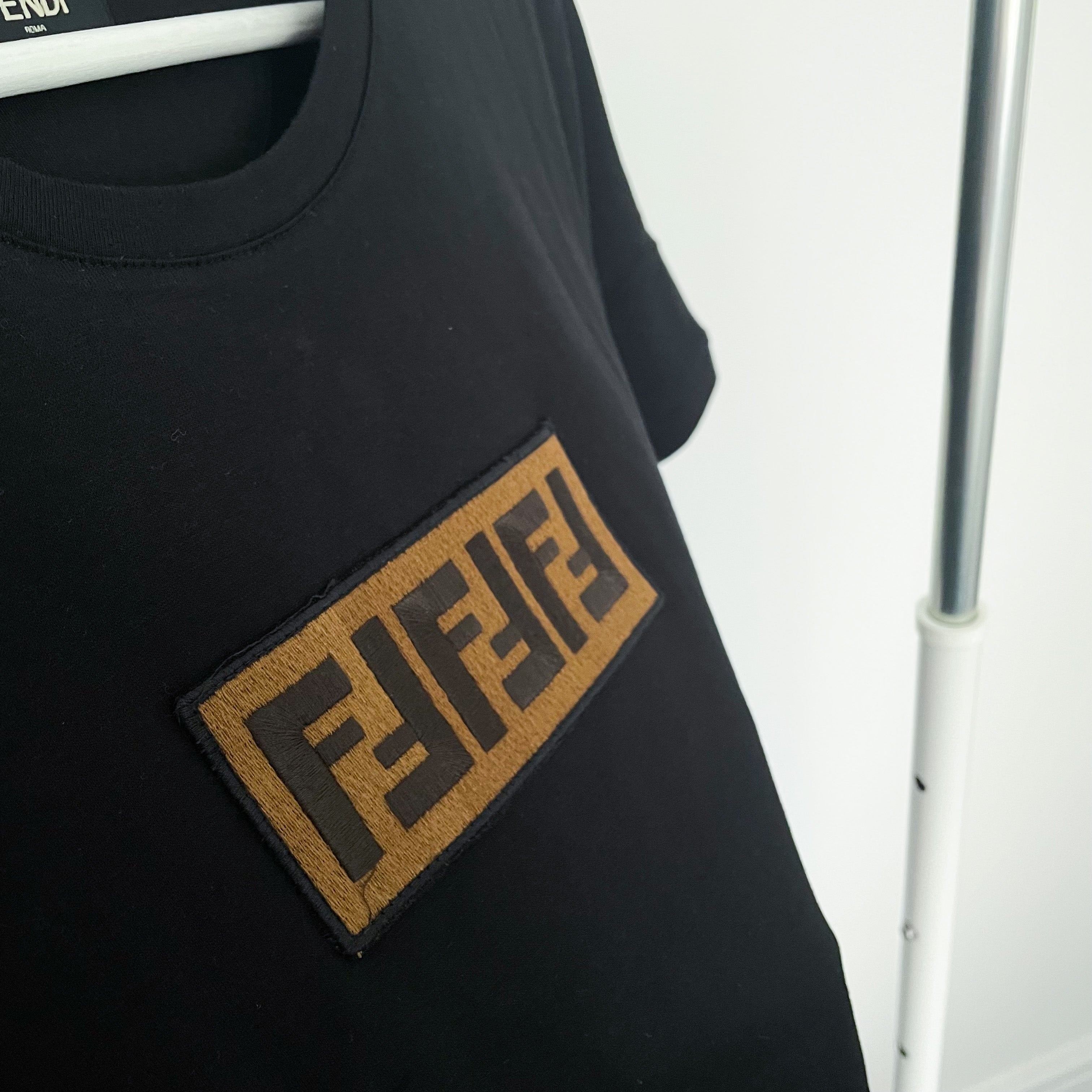 Fendi Embroidered Box Logo Tee