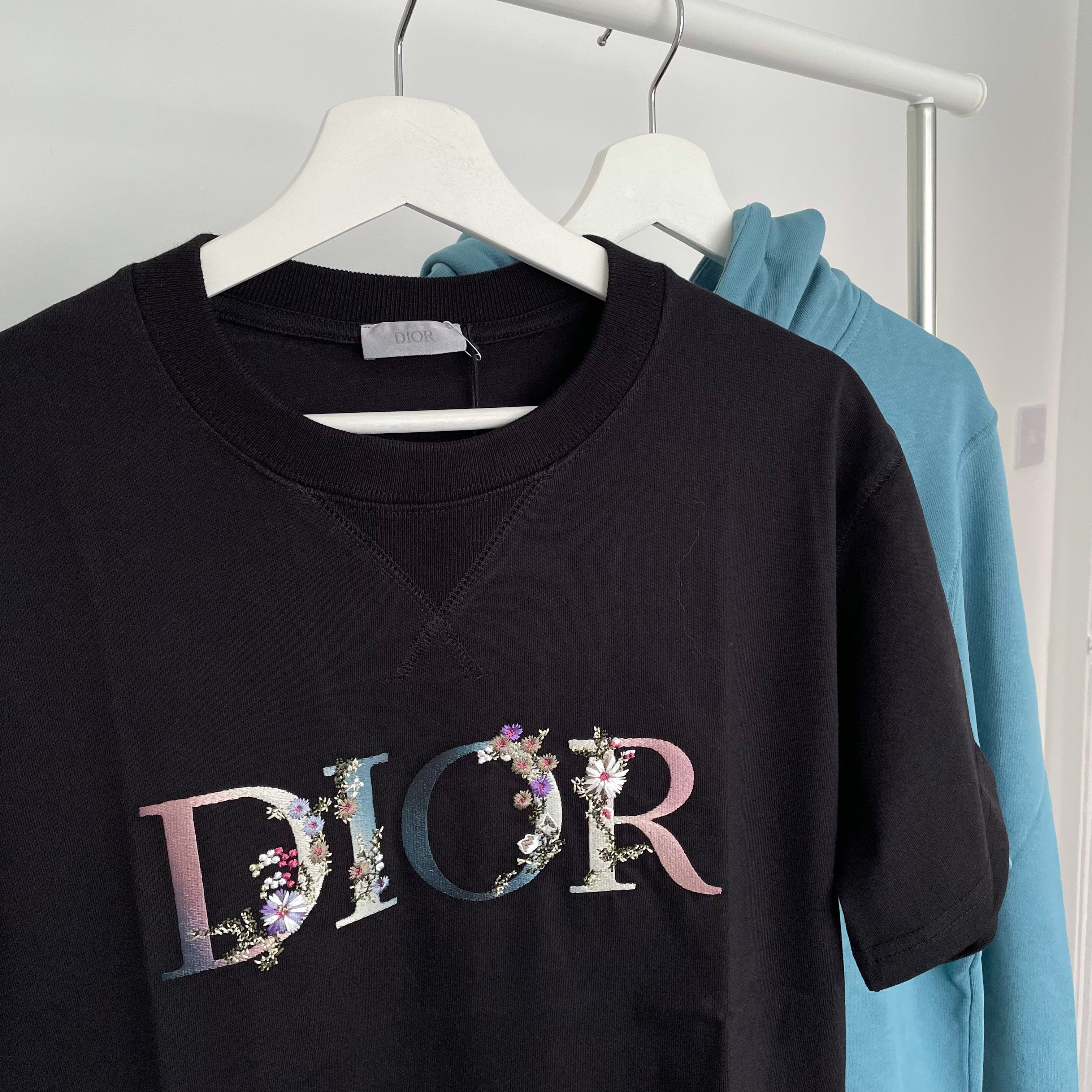 Dior Flowers T-shirt - Black