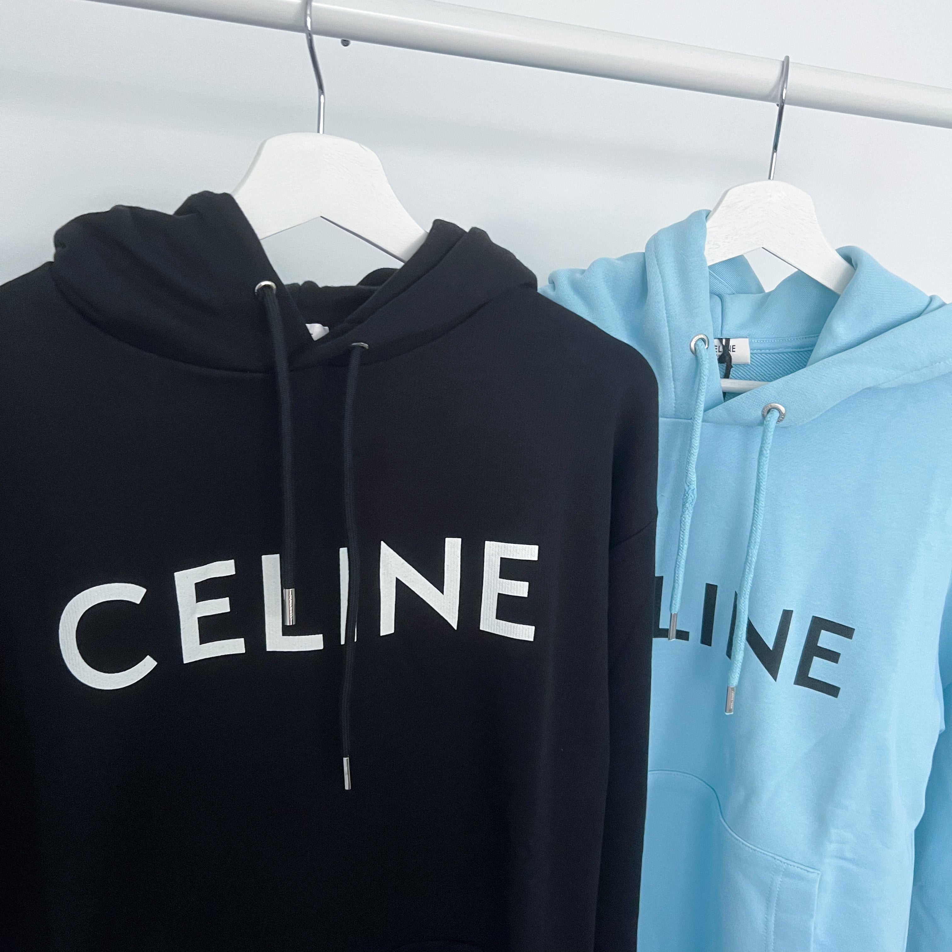 Celine Classic Logo Hoodie - Black