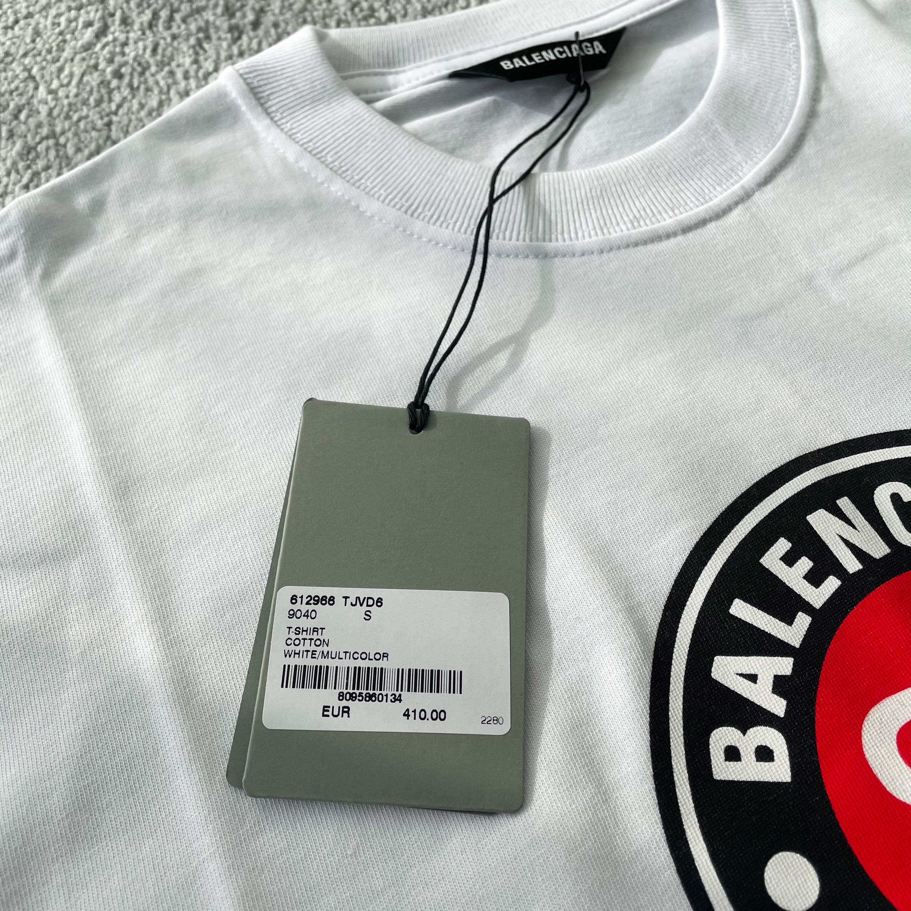 Balenciaga BB Paris Tee - White