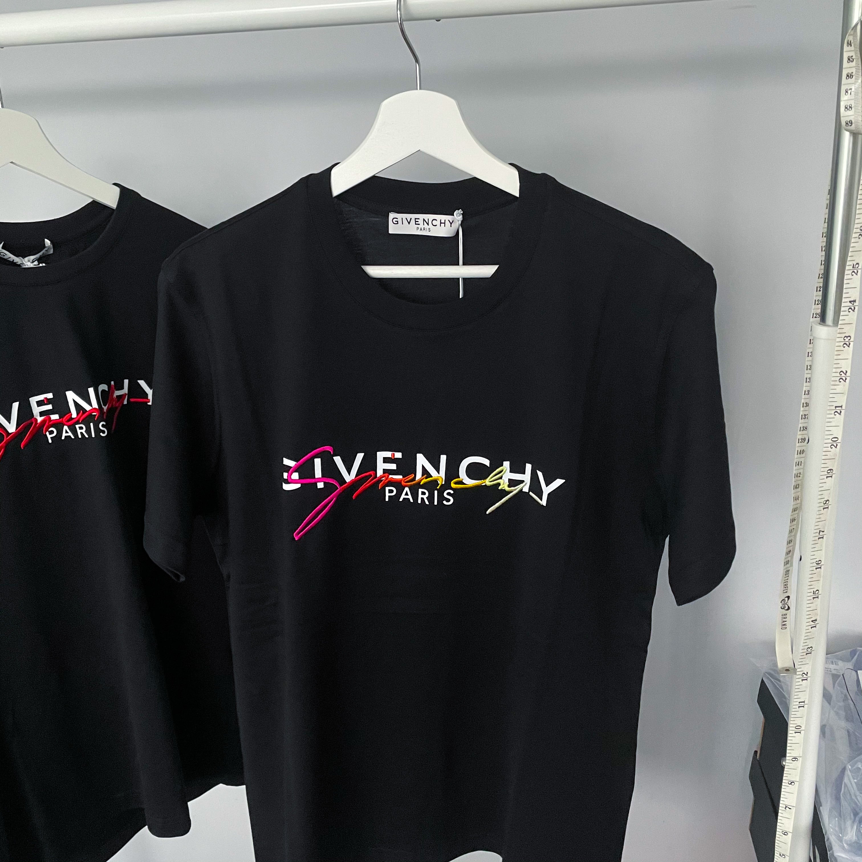 Givenchy Rainbow Embroidered Signature Tee