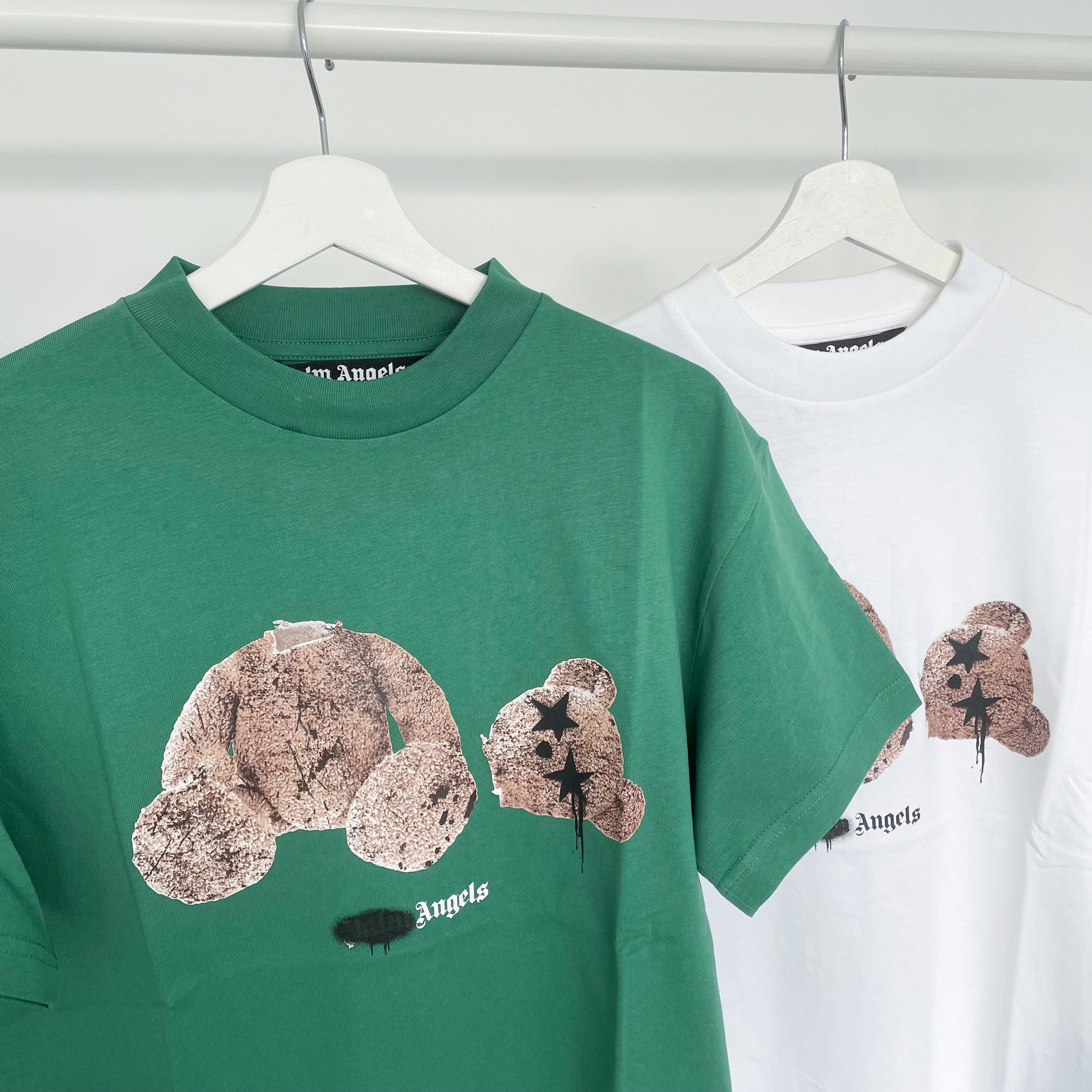 Palm Angels Kill The Bear Spray Tee - Green