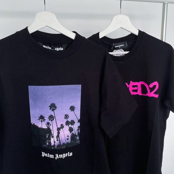 Palm Angels Paris Spray Tee - Black – TrendCornerUK