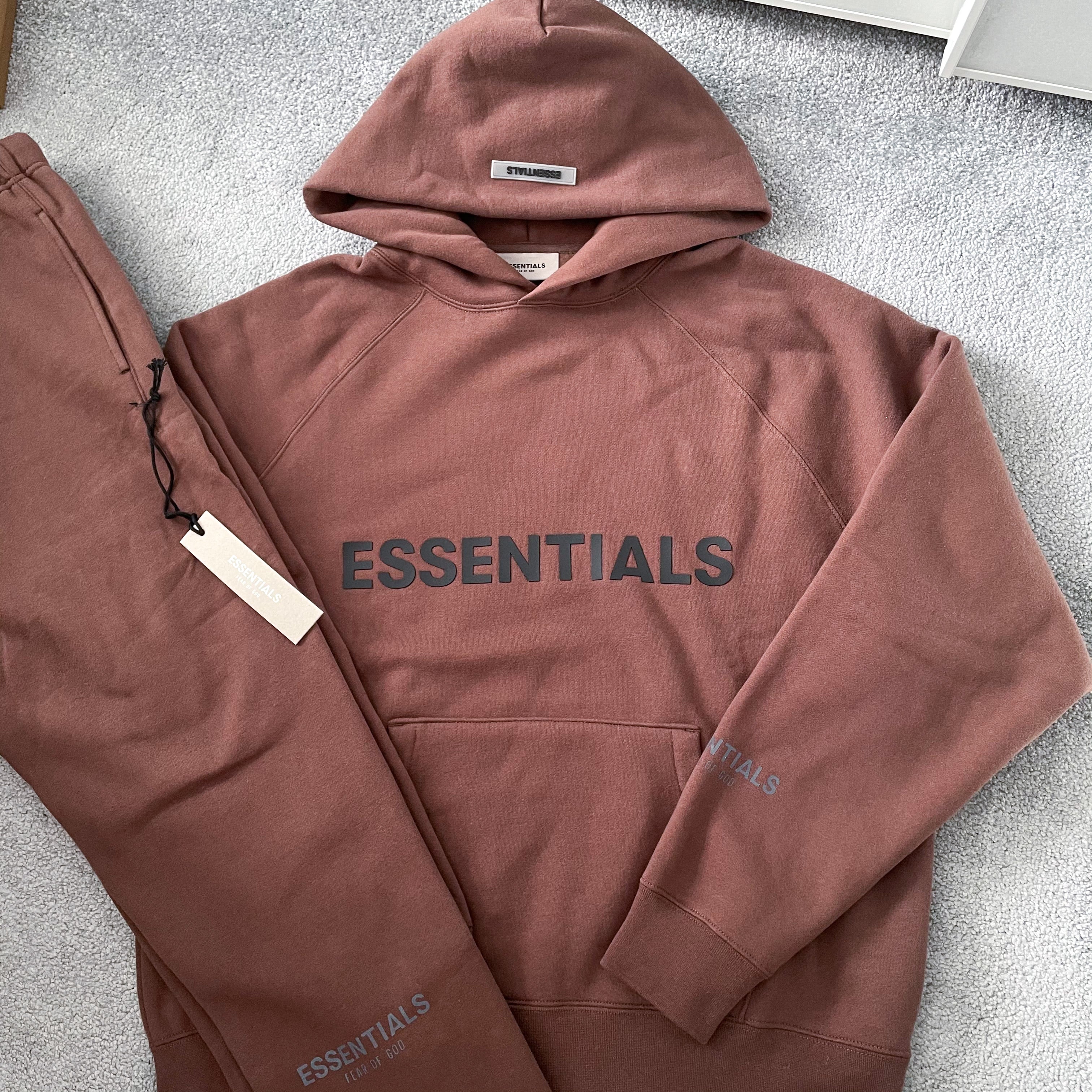 Essentials Brown Hoodie