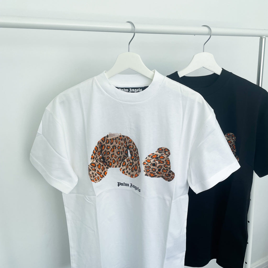 PALM ANGELS - Palm Bear Leopard T-Shirt Black