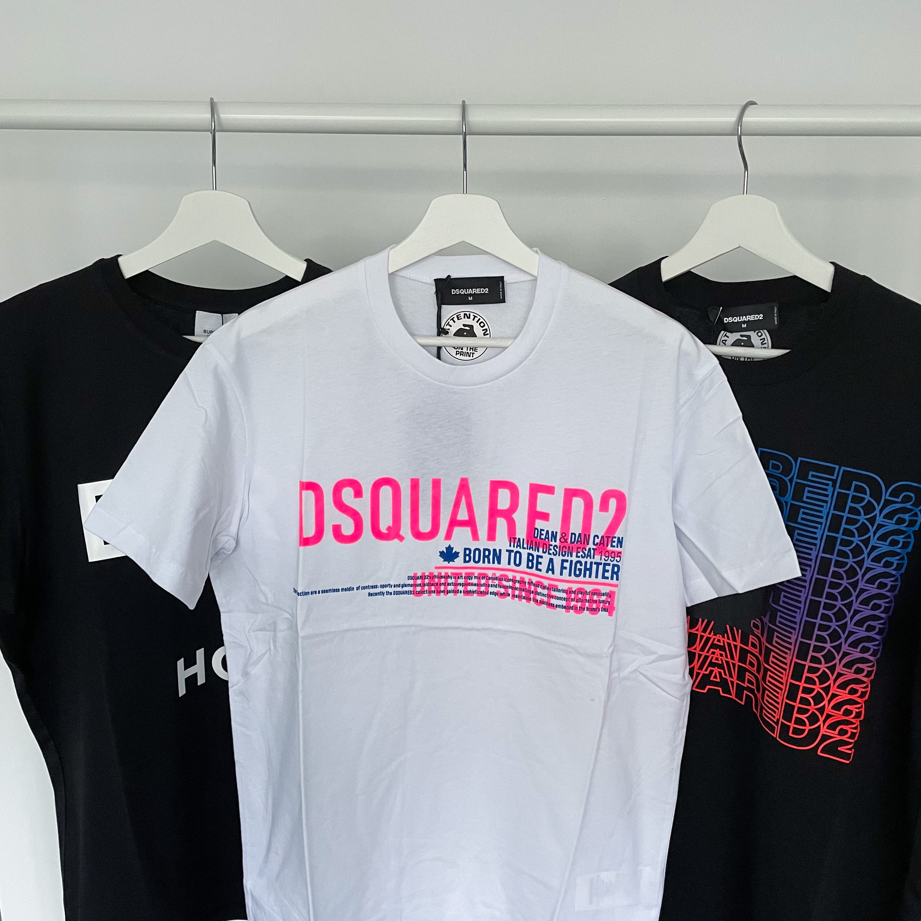 Dsquared Born to be a Fighter Tee - White
