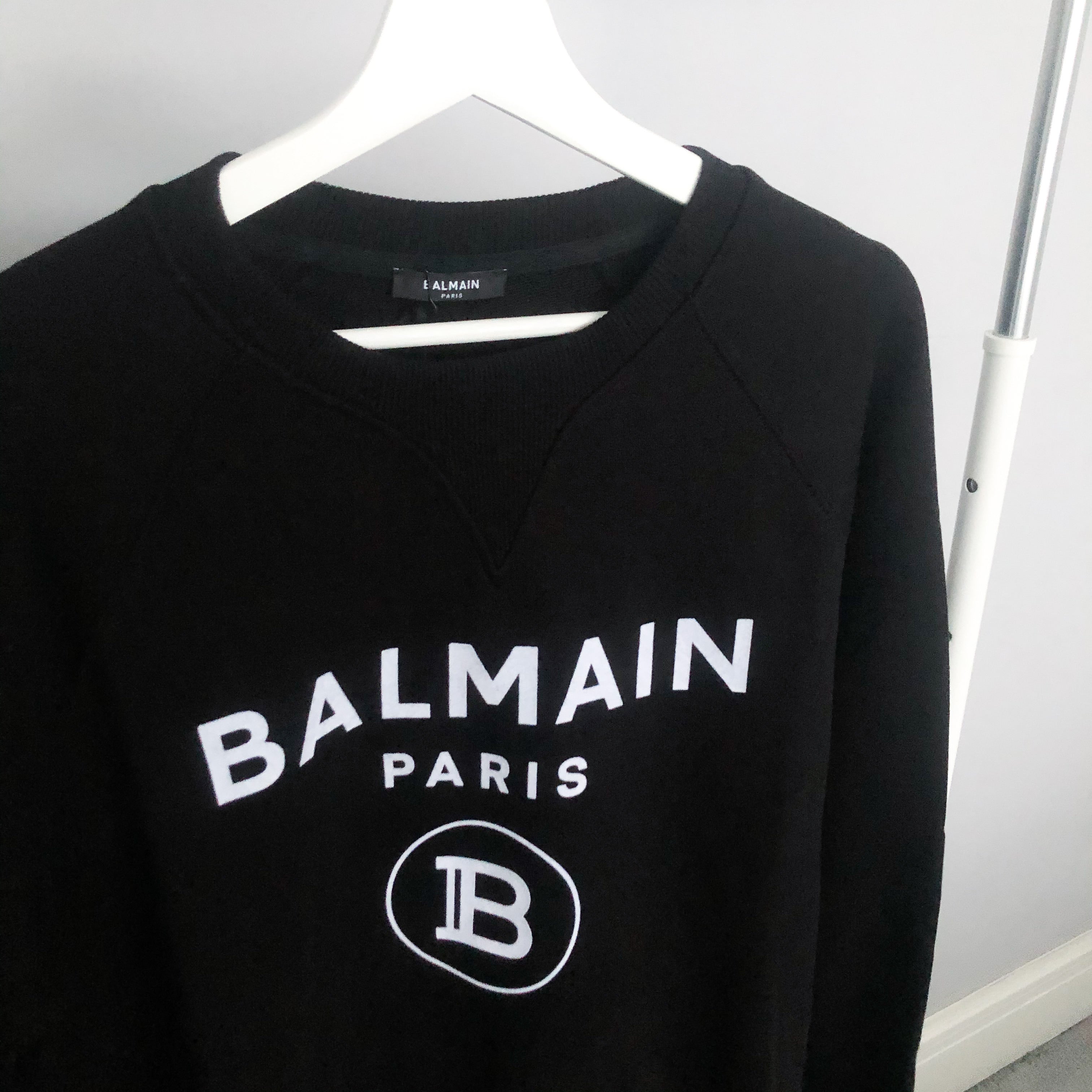 Balmain Velvet Logo Sweatshirt