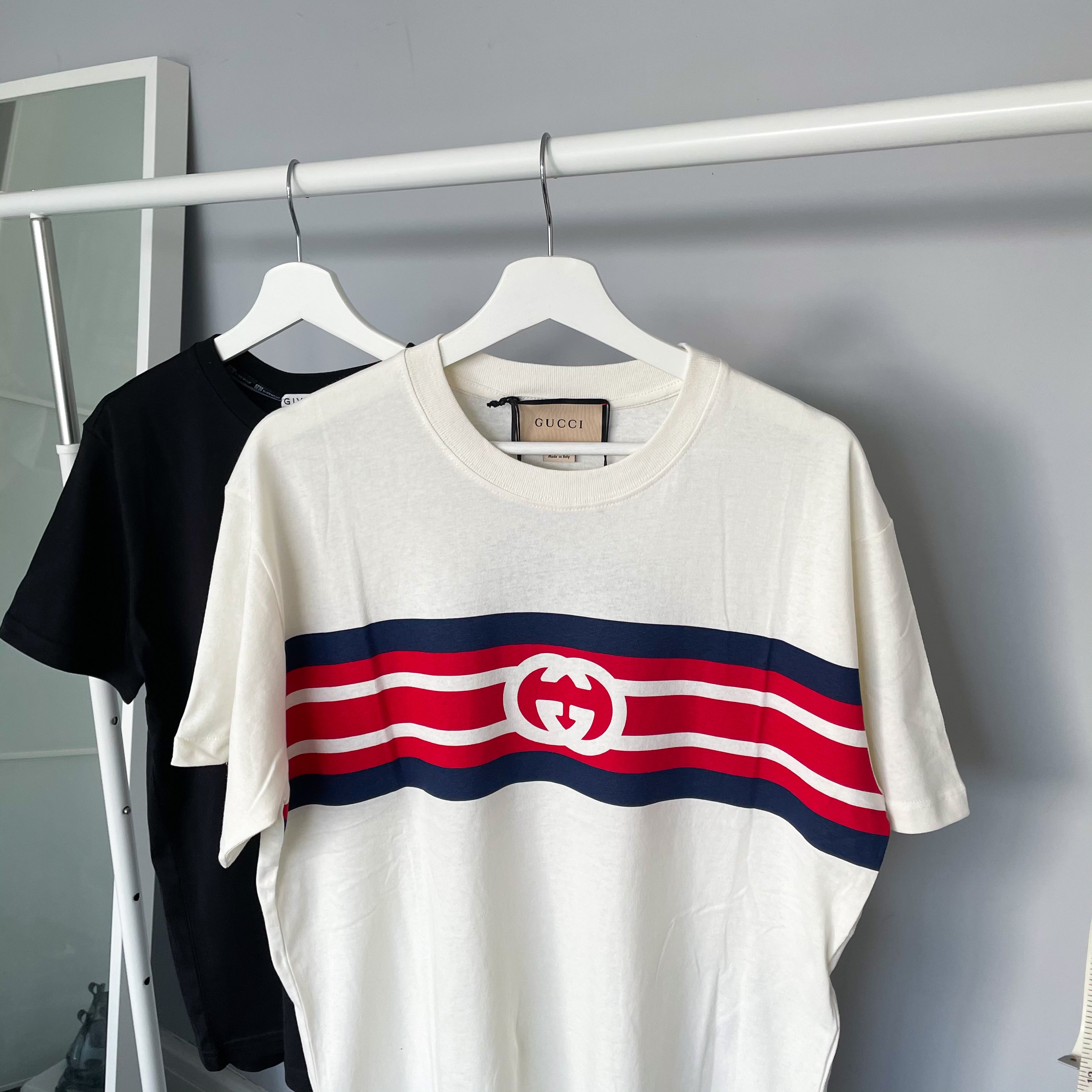 Gucci Interlocking GG Striped Tee