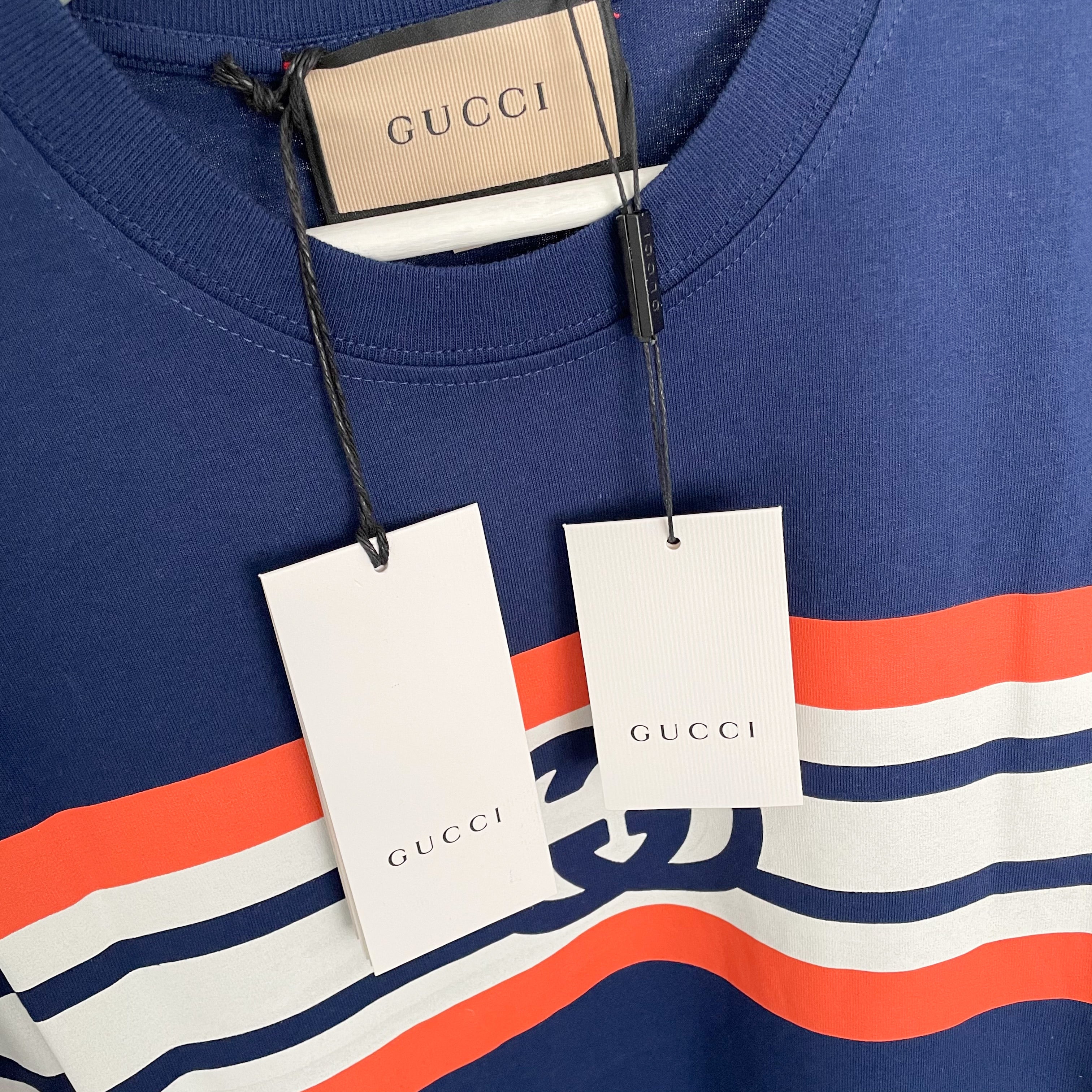 Gucci Interlocking GG Striped Tee