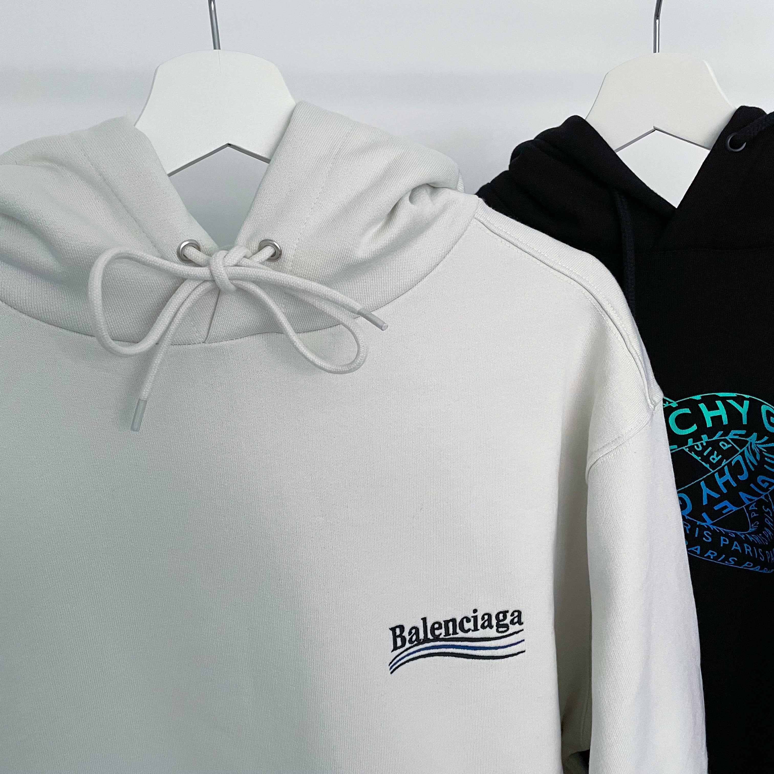 Balenciaga Embroidered Campaign Logo Hoodie