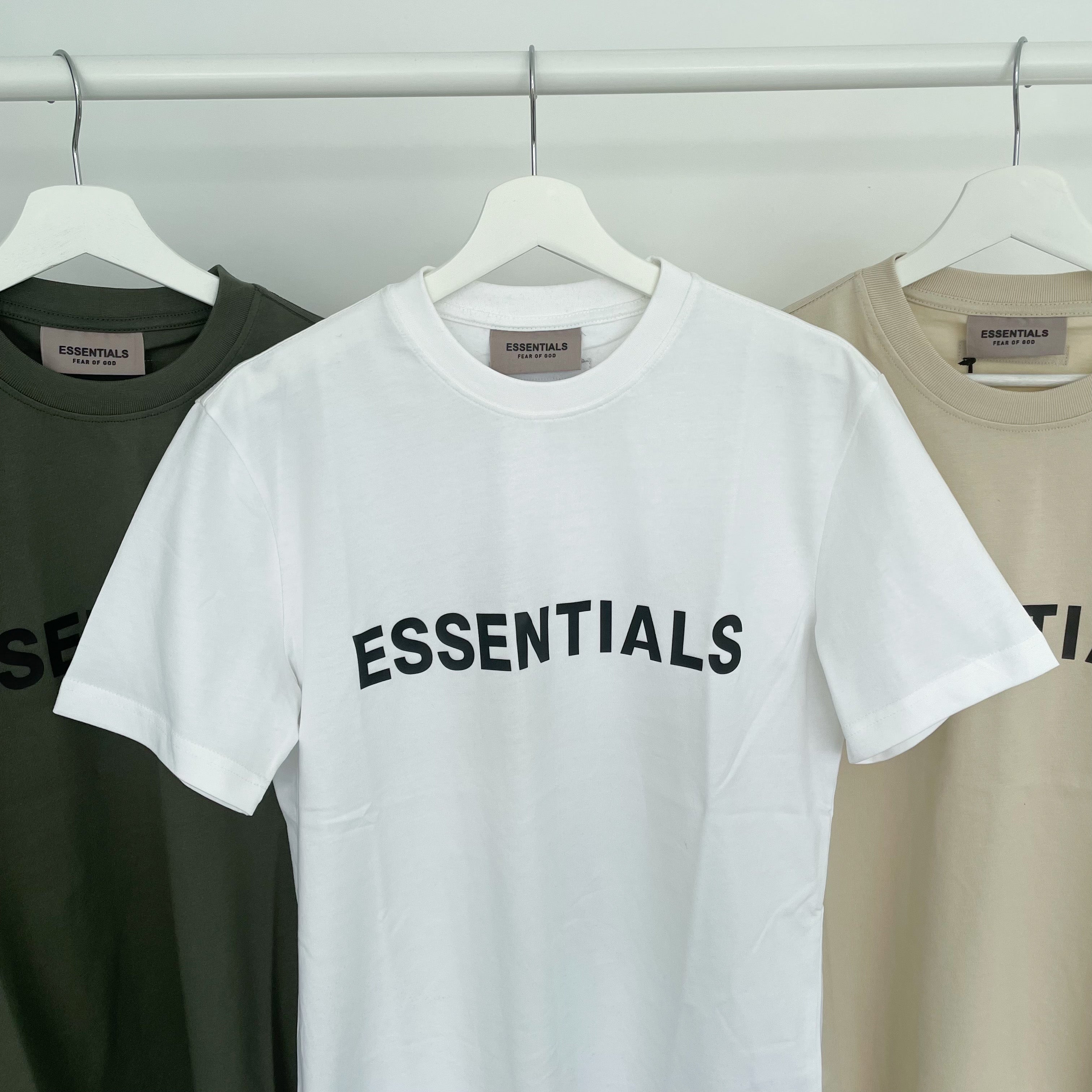 Fear of God Essentials Front Logo Tee - White