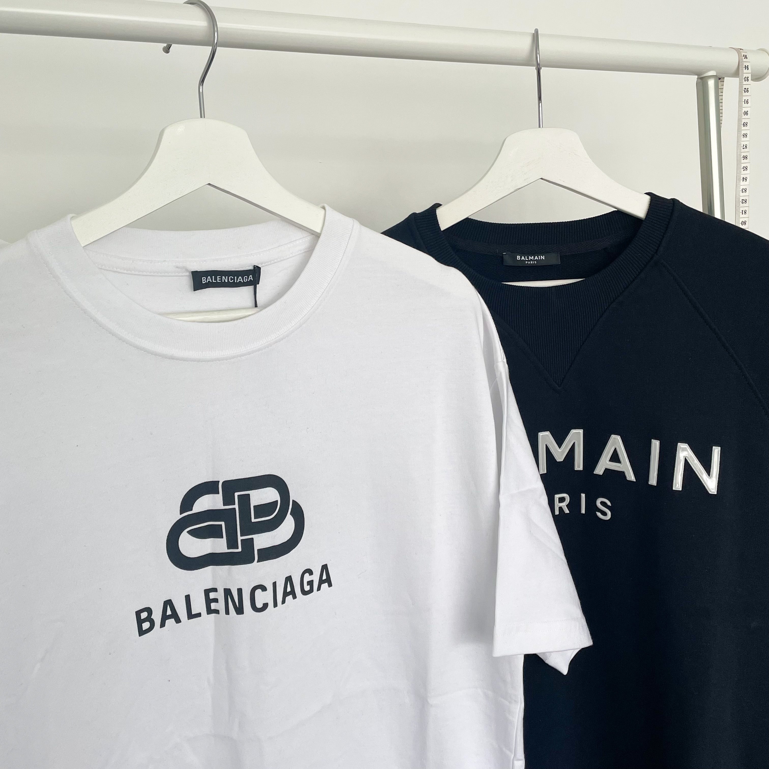 Balenciaga Interlocking Logo Tee - White