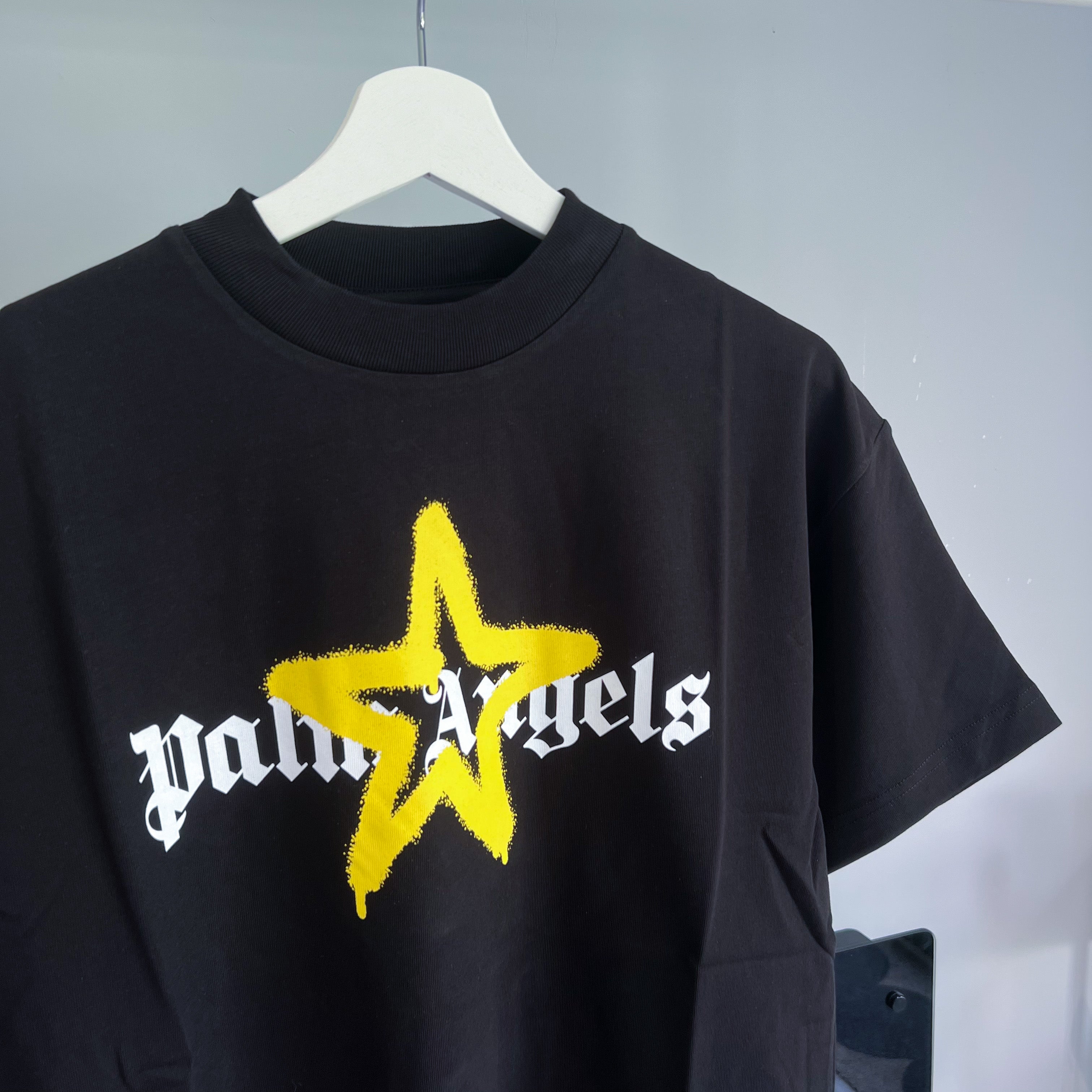 Palm Angels Star Spray Tee - Yellow