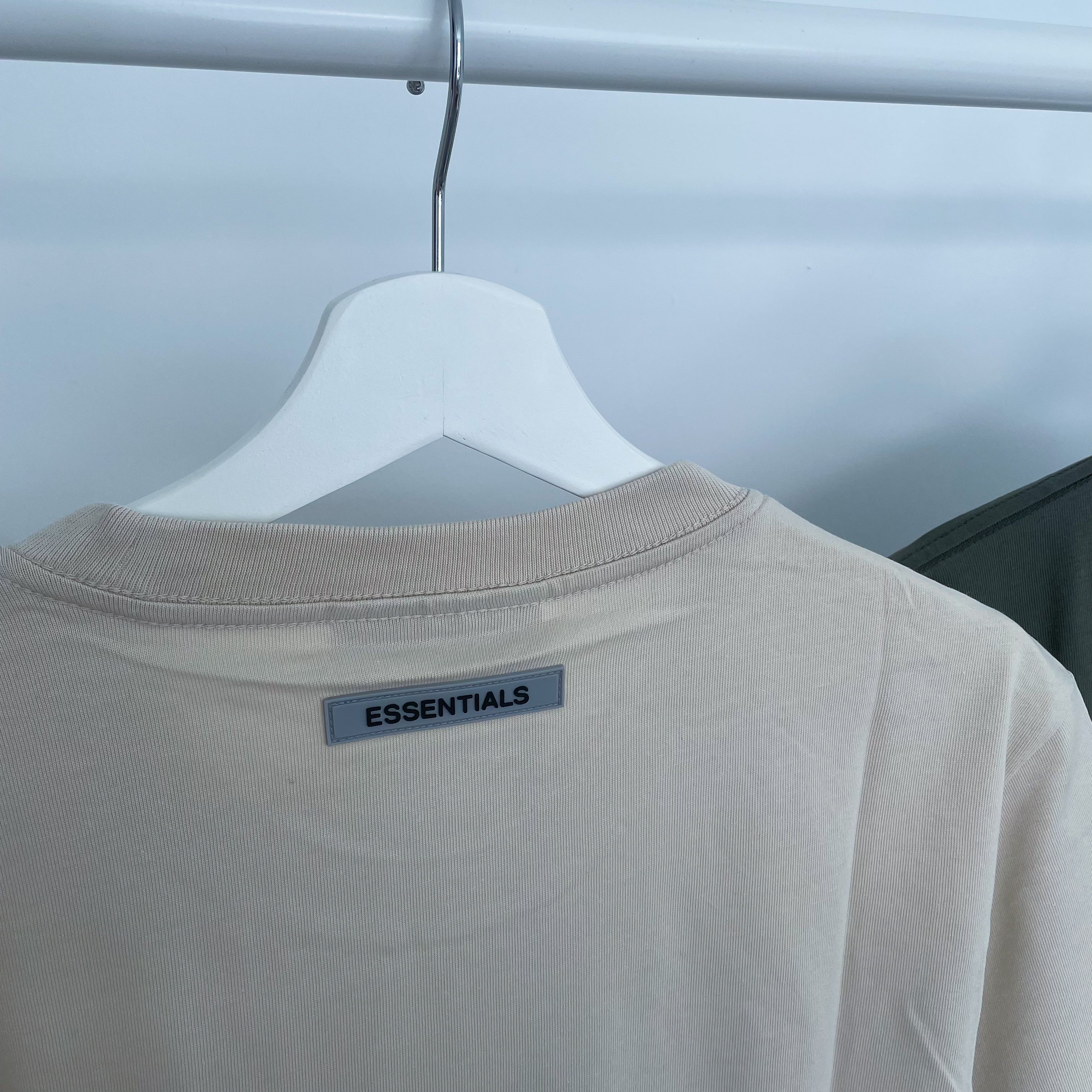 Fear of God Essentials Front Logo Tee - Beige