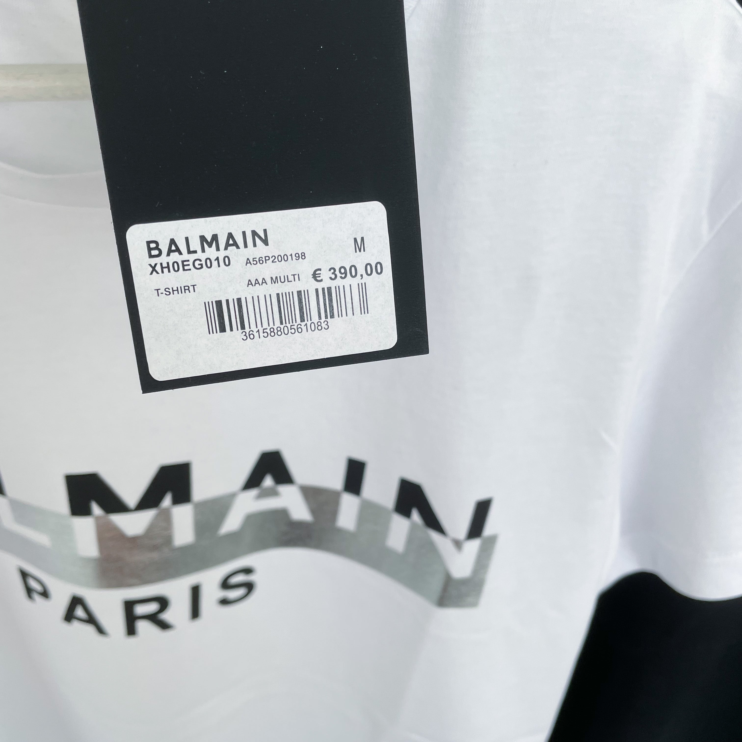 Balmain Silver Foil Tee