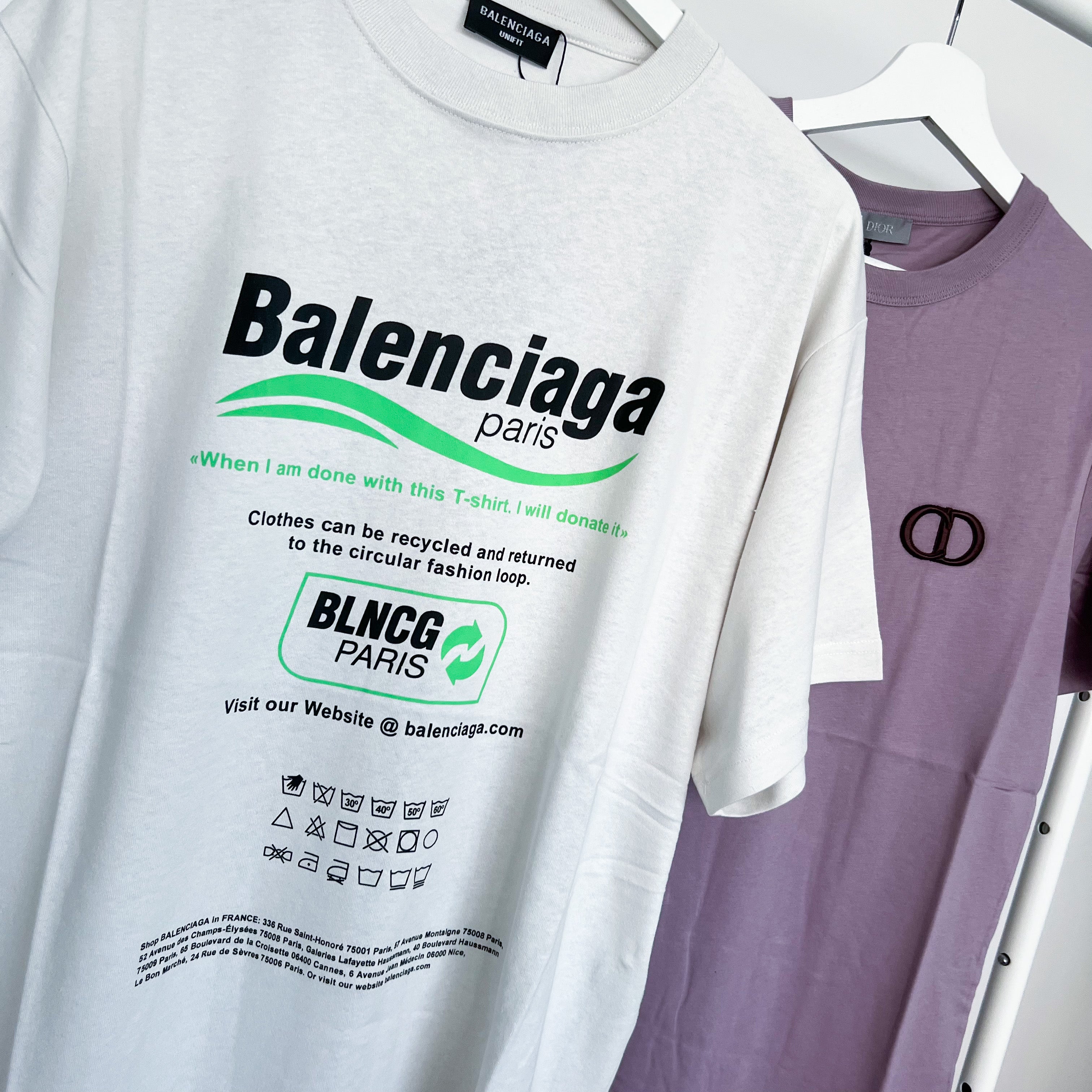 Balenciaga Recycle Print Tee