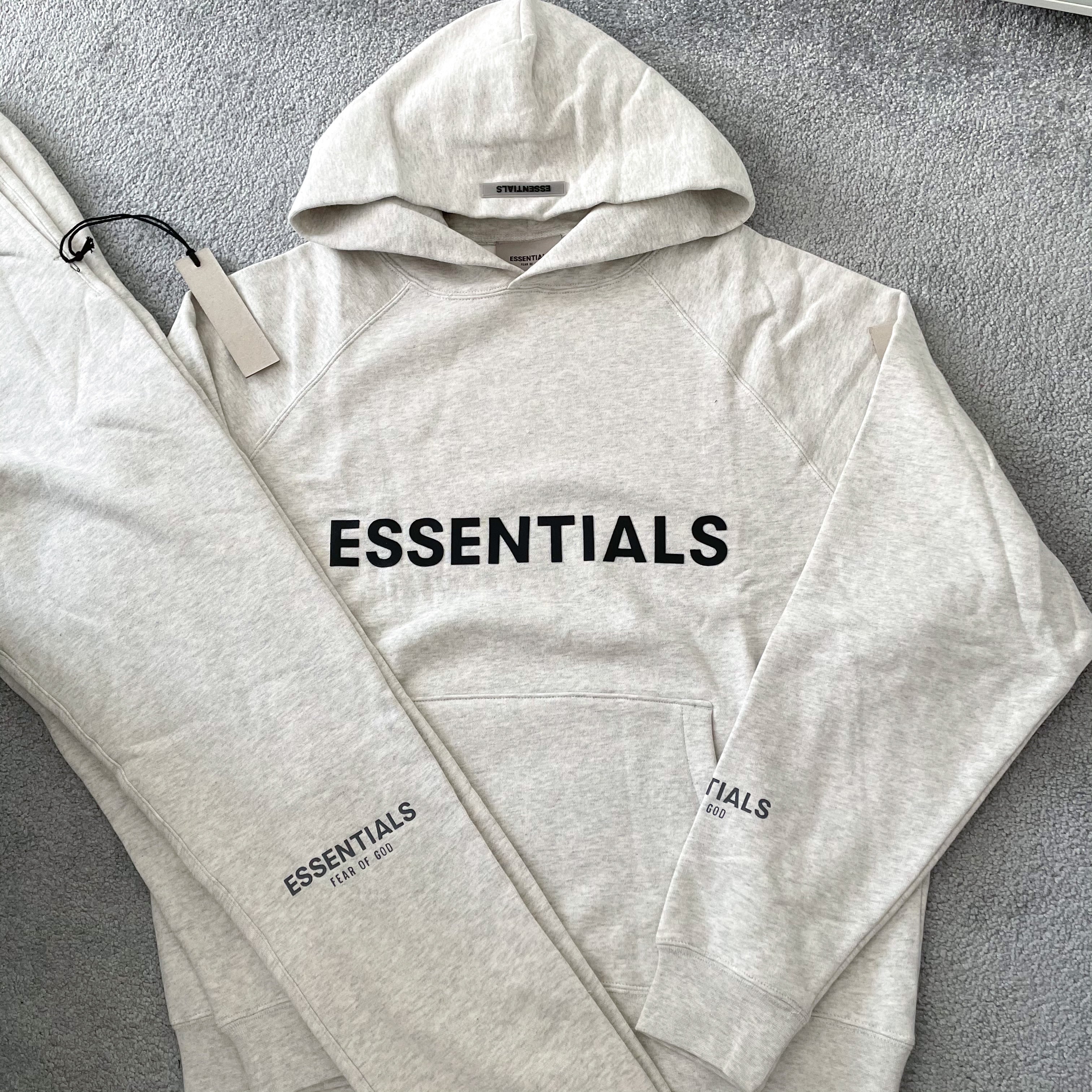 Essentials Light Grey Hoodie