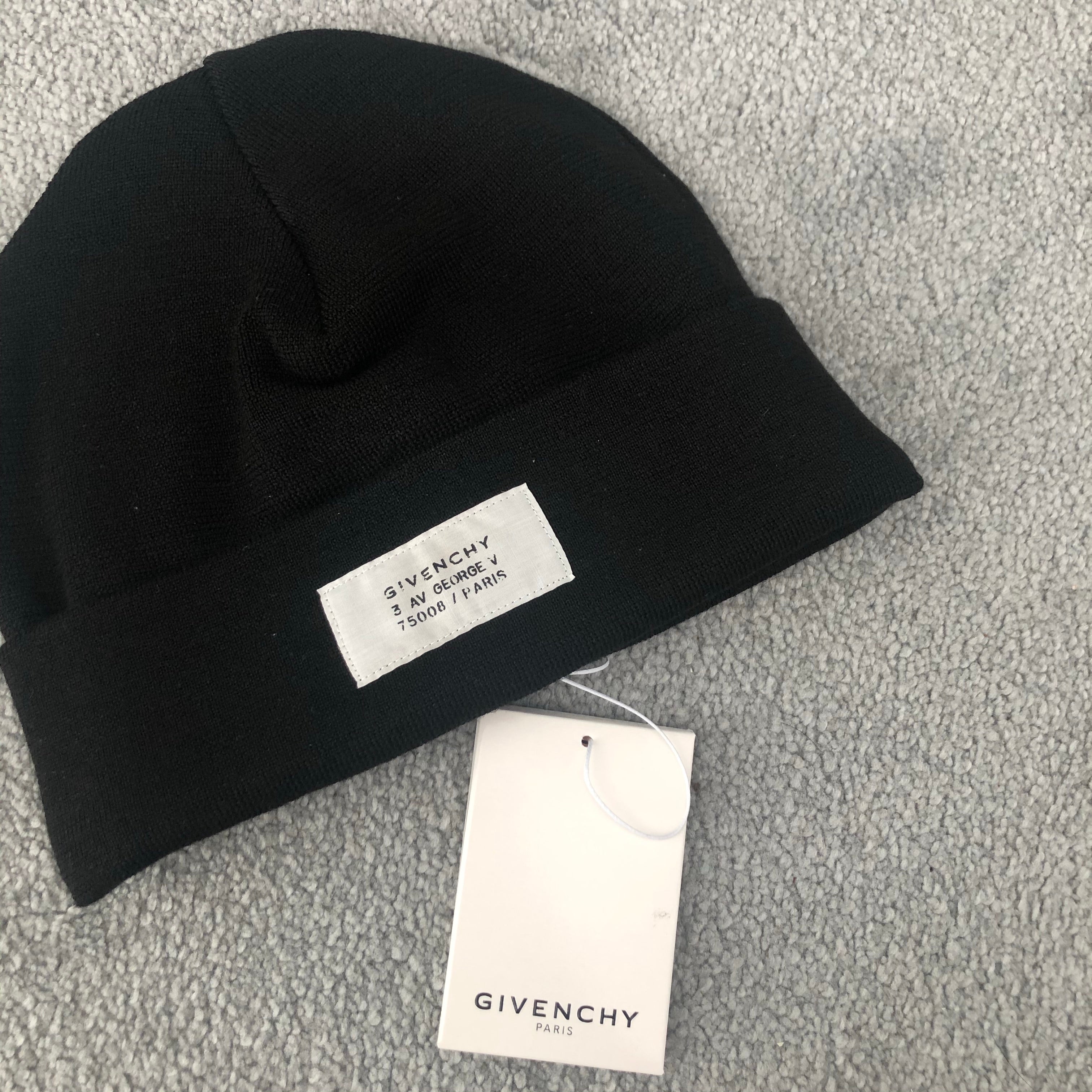 Givenchy Patch Atelier Logo Beanie