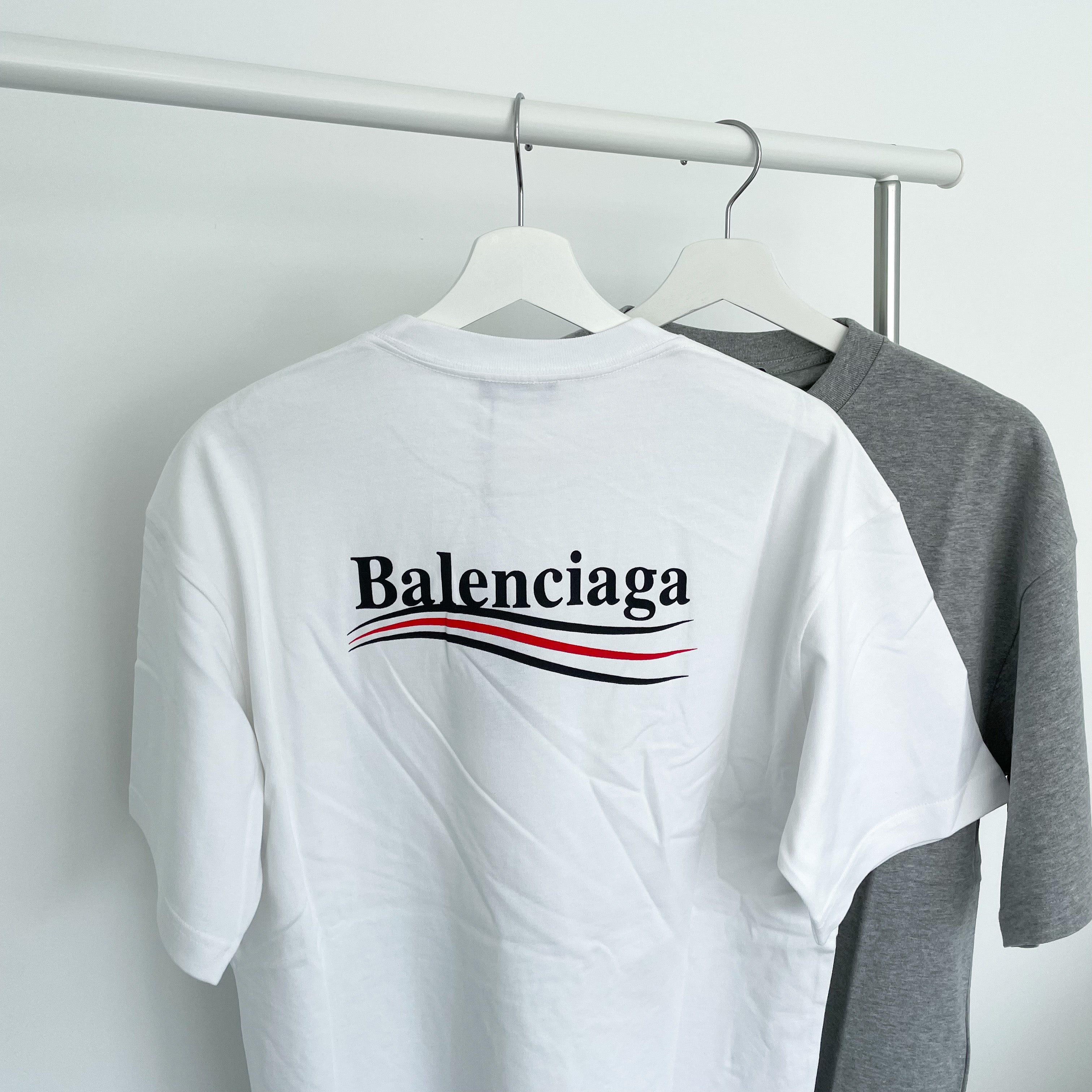 Balenciaga Oversized Campaign Tee - White