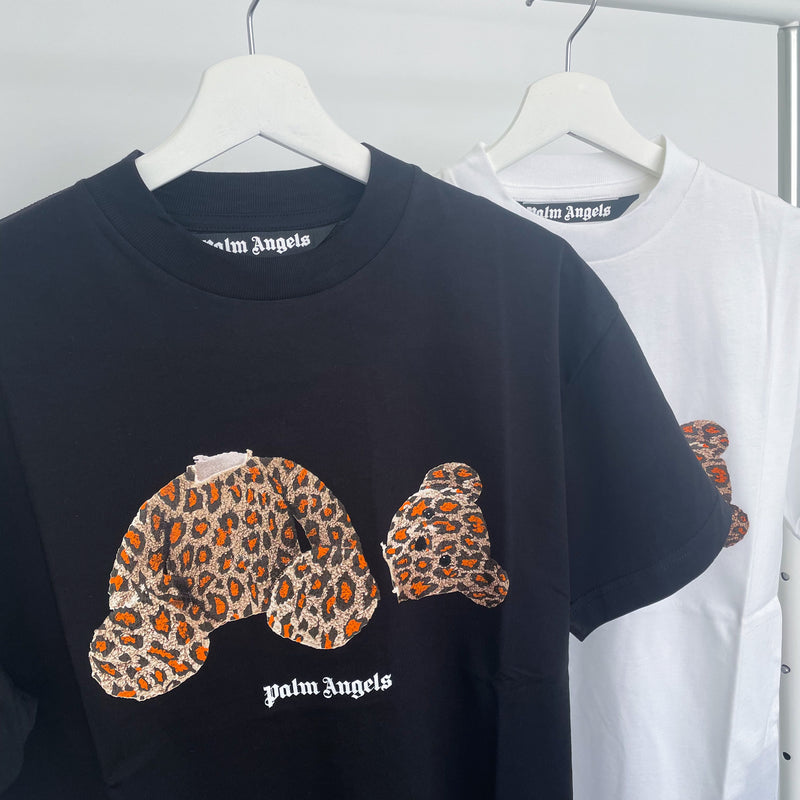 PALM ANGELS - Palm Bear Leopard T-Shirt Black