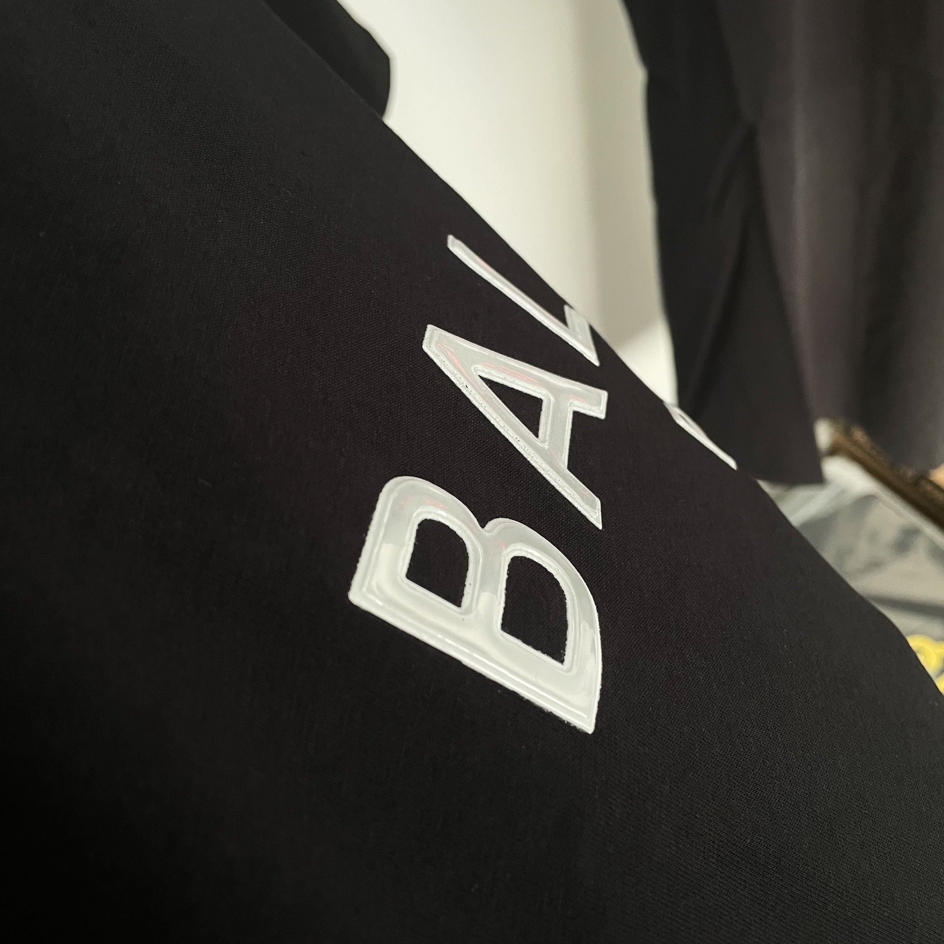 Balmain Silicone Logo Tee - Black/White