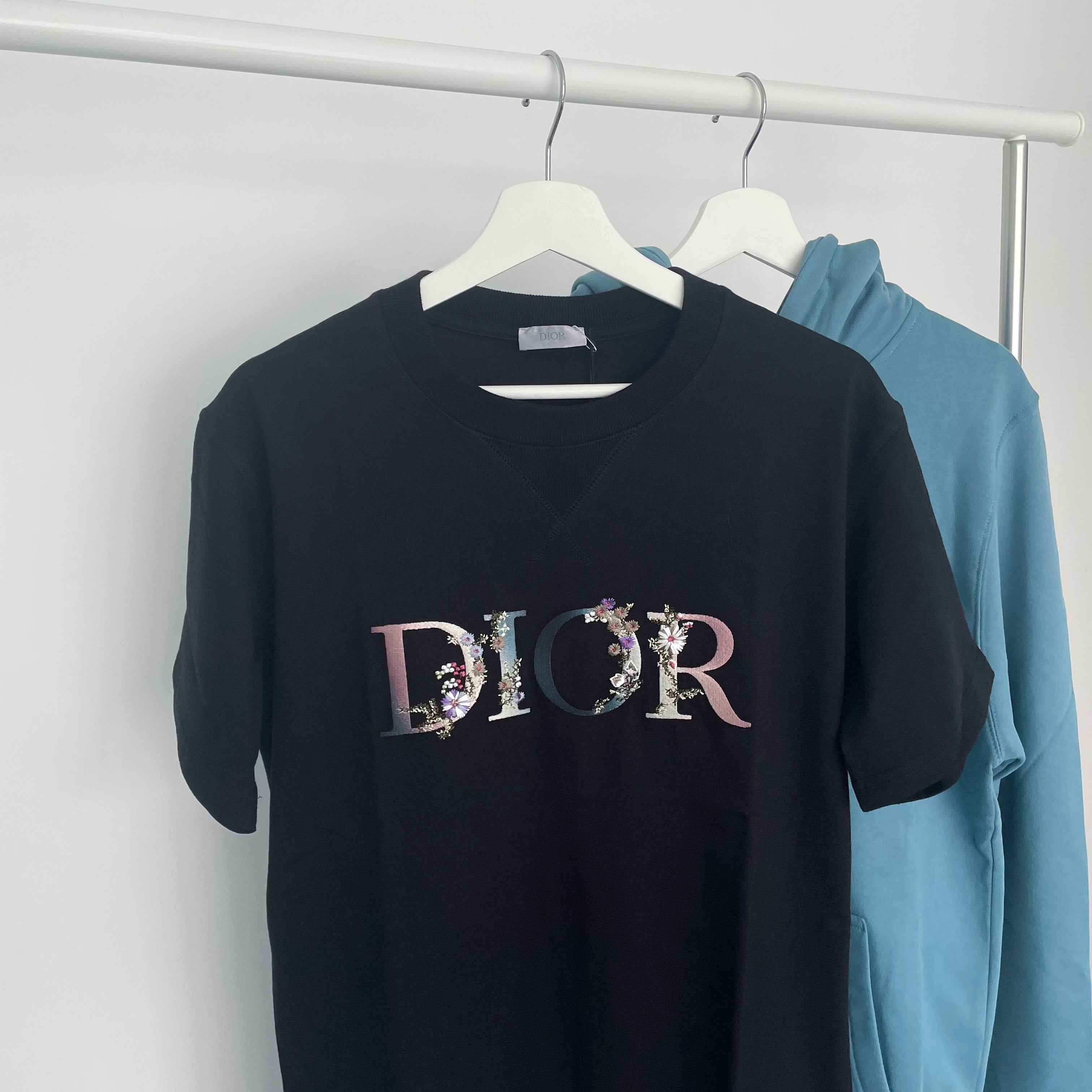 Dior Flowers T-shirt - Black