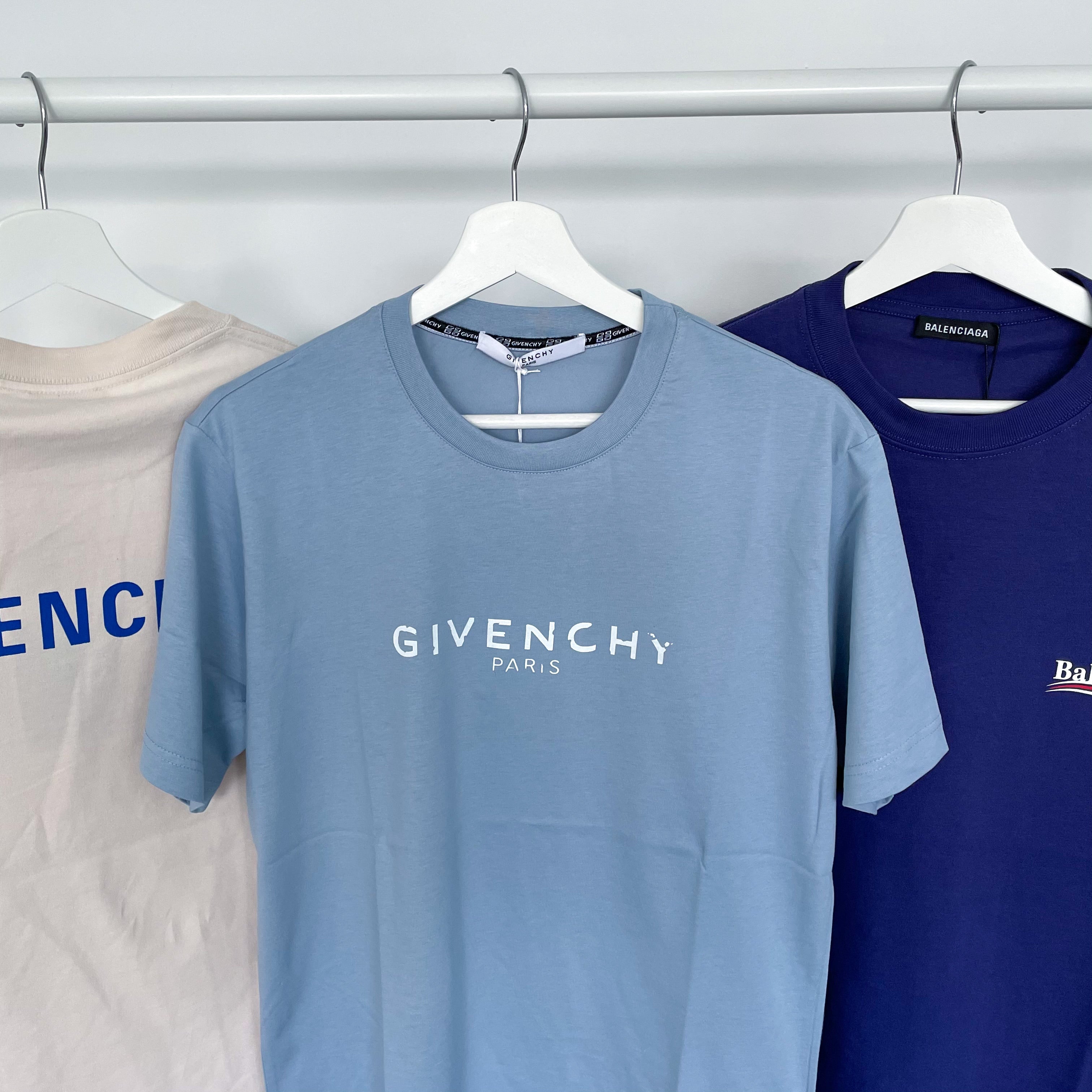 Givenchy Classic Logo Tee - Pale Blue