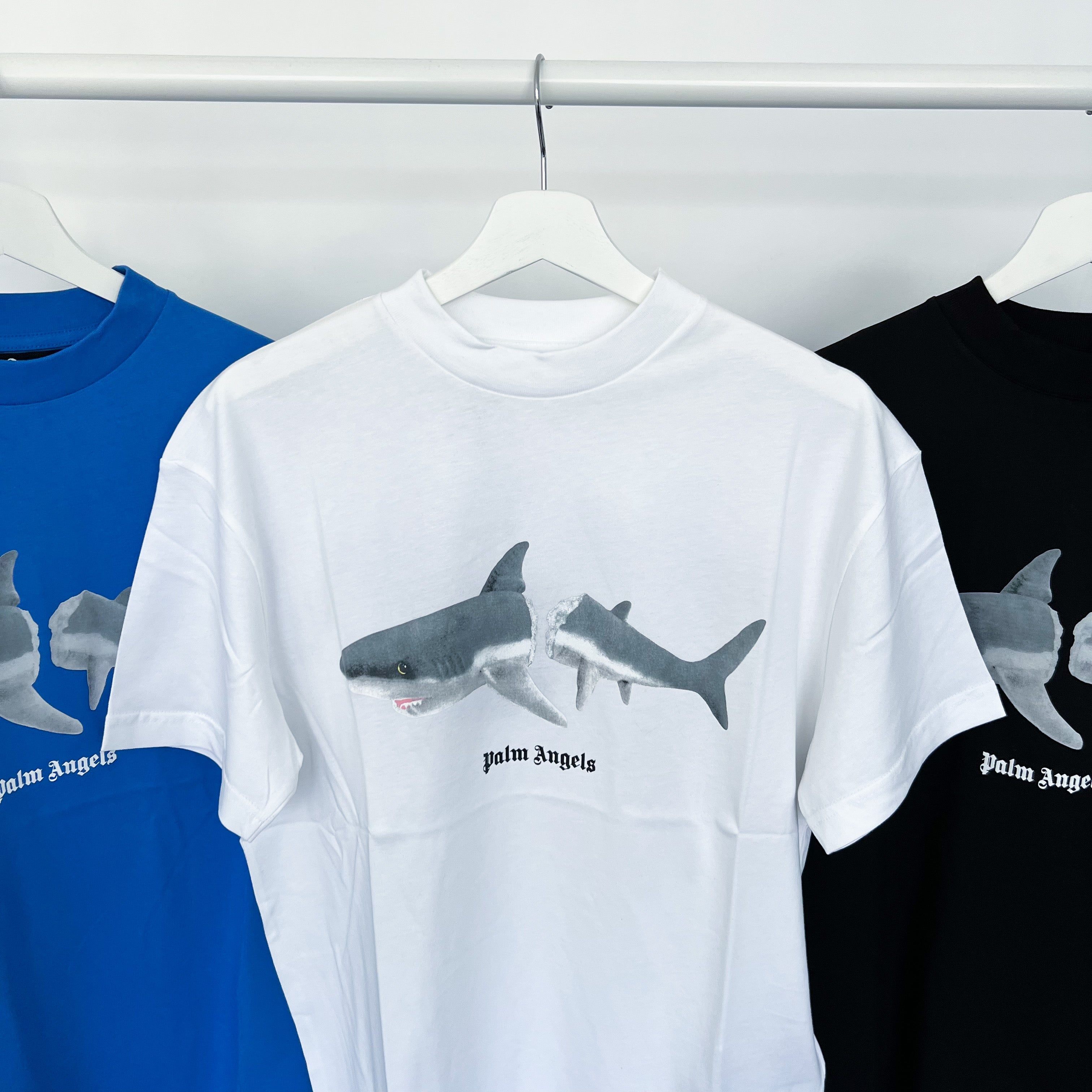 Palm Angels Shark Tee - White