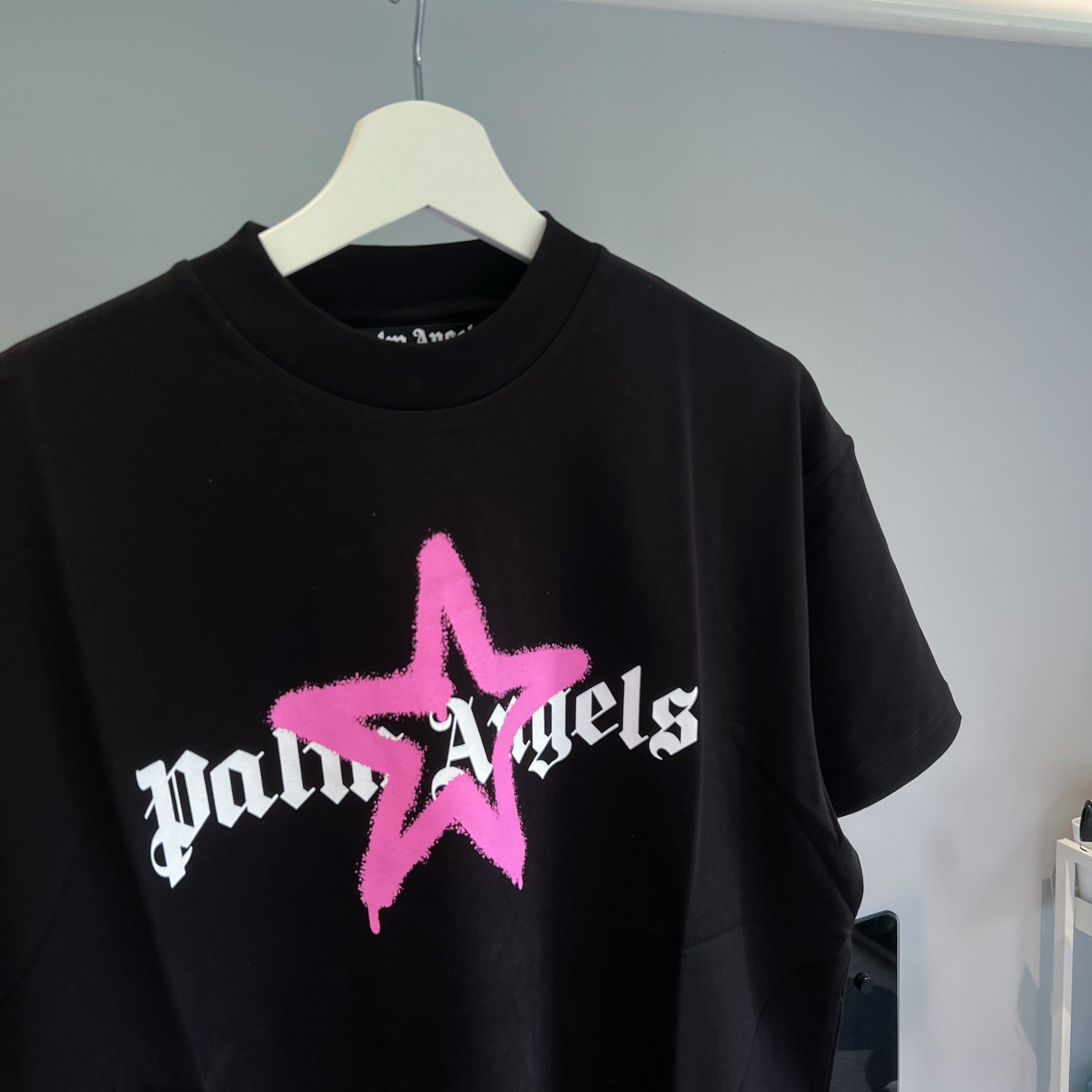 Palm Angels Star Spray Tee - Pink
