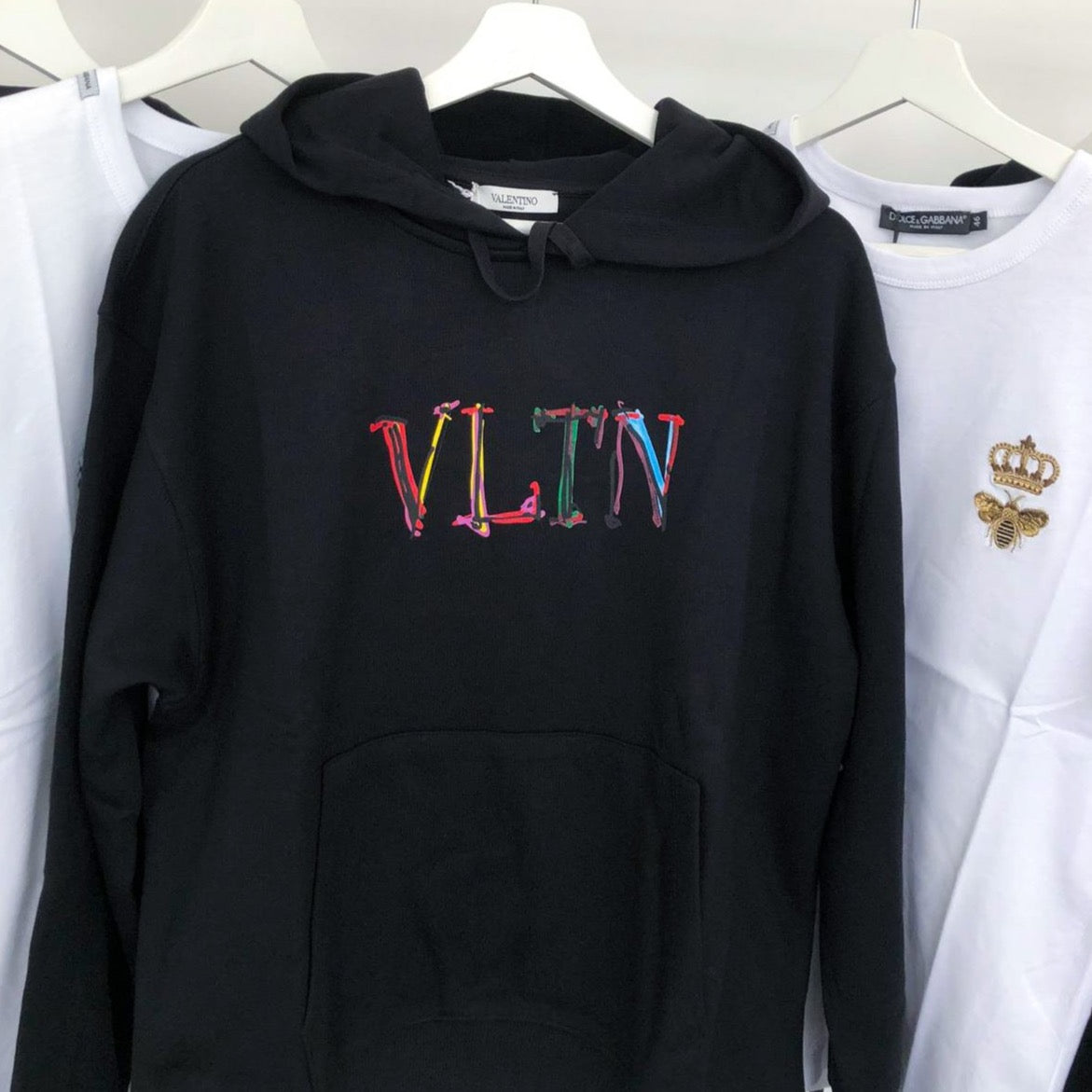 Valentino Rainbow Logo Hoodie