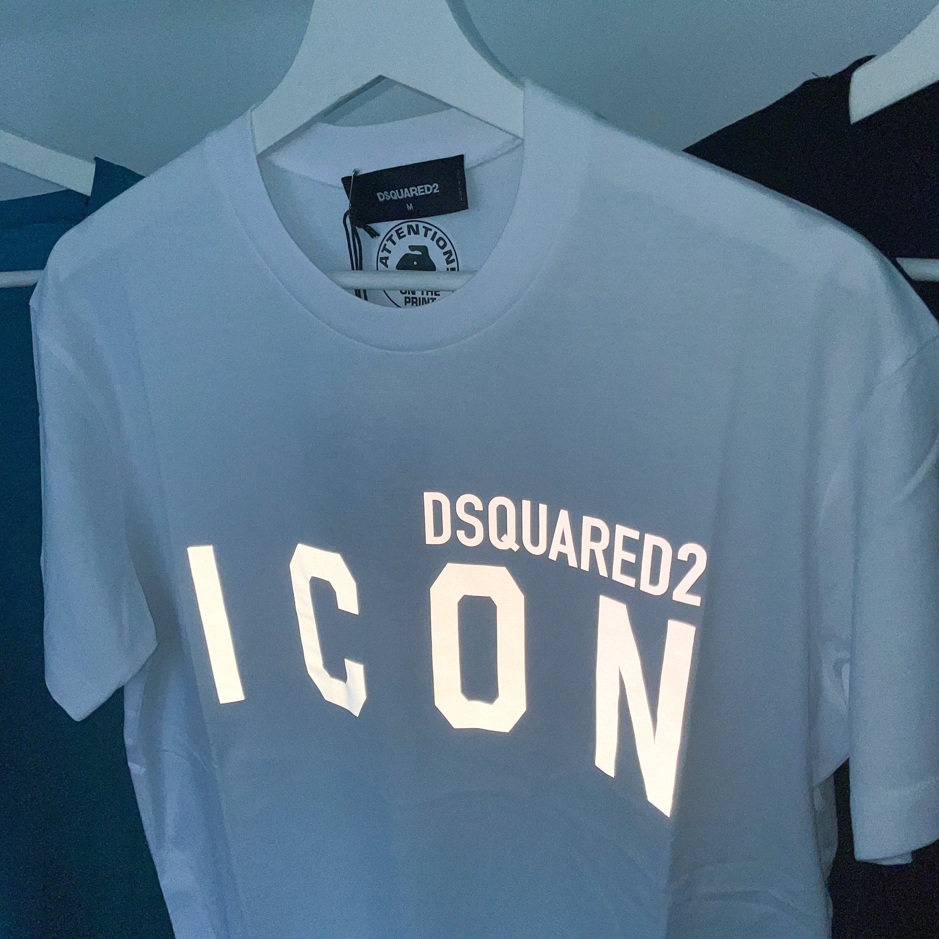 Dsquared Reflective Icon Tee - White