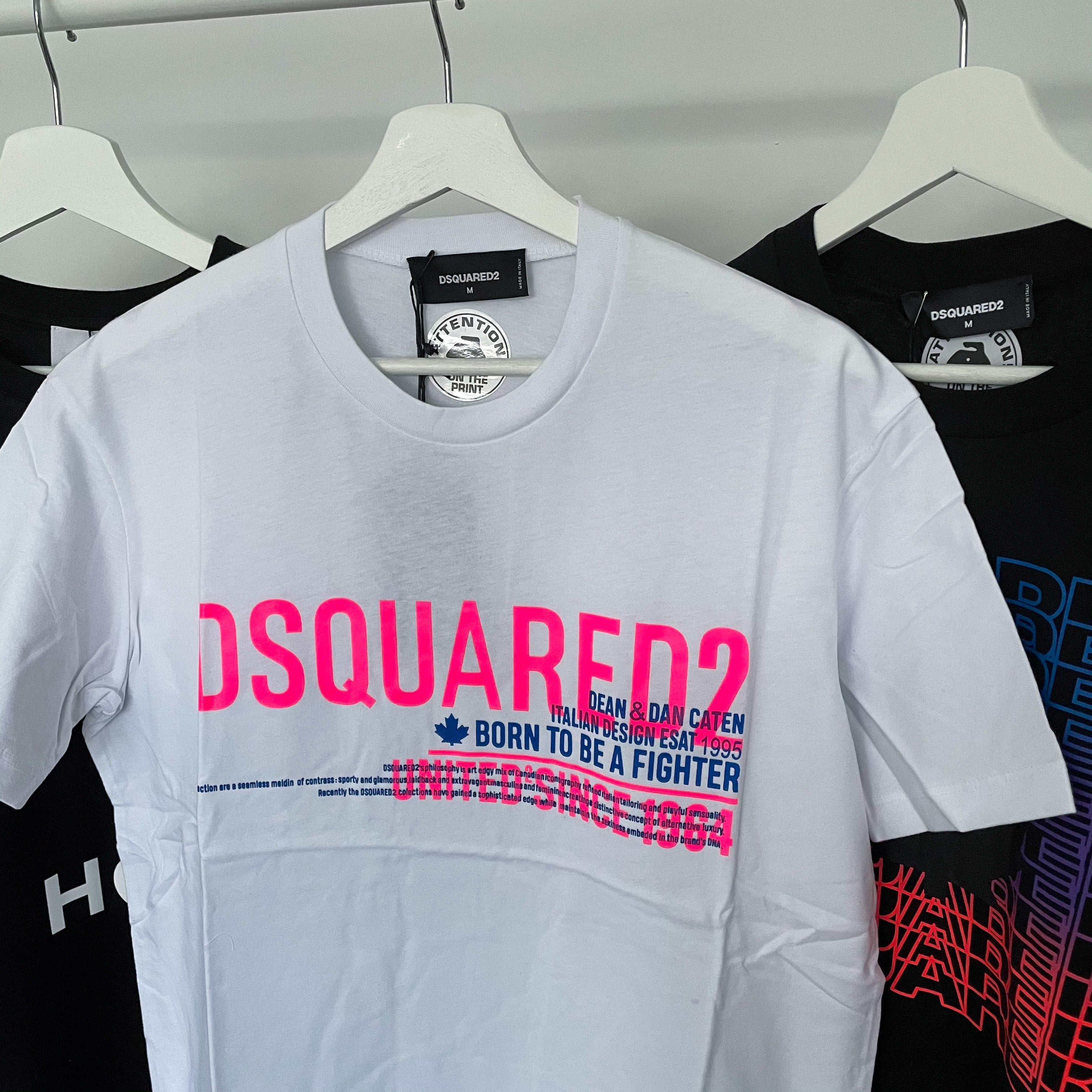 Dsquared Born to be a Fighter Tee - White