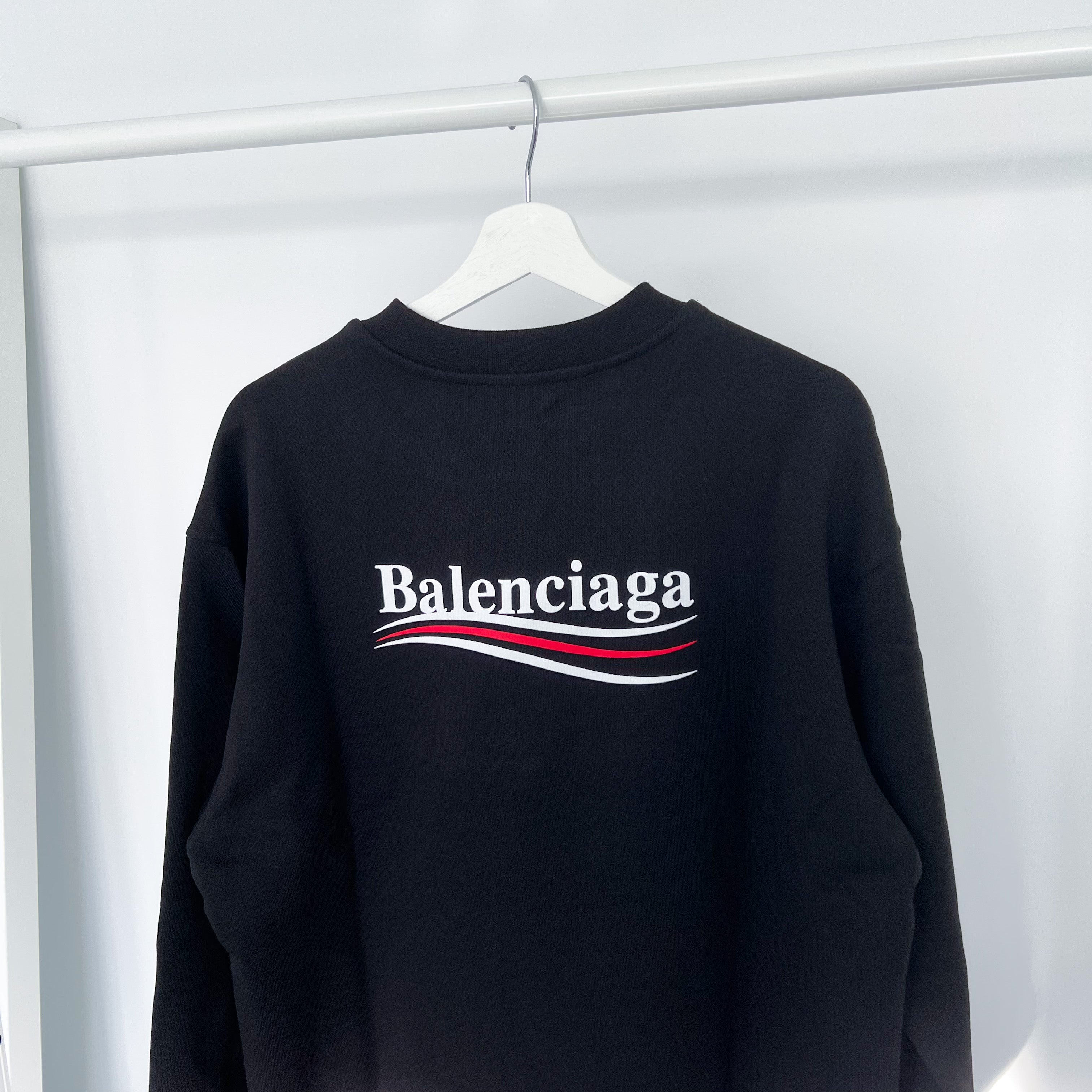 Balenciaga Political Campaign Sweatshirt - Black