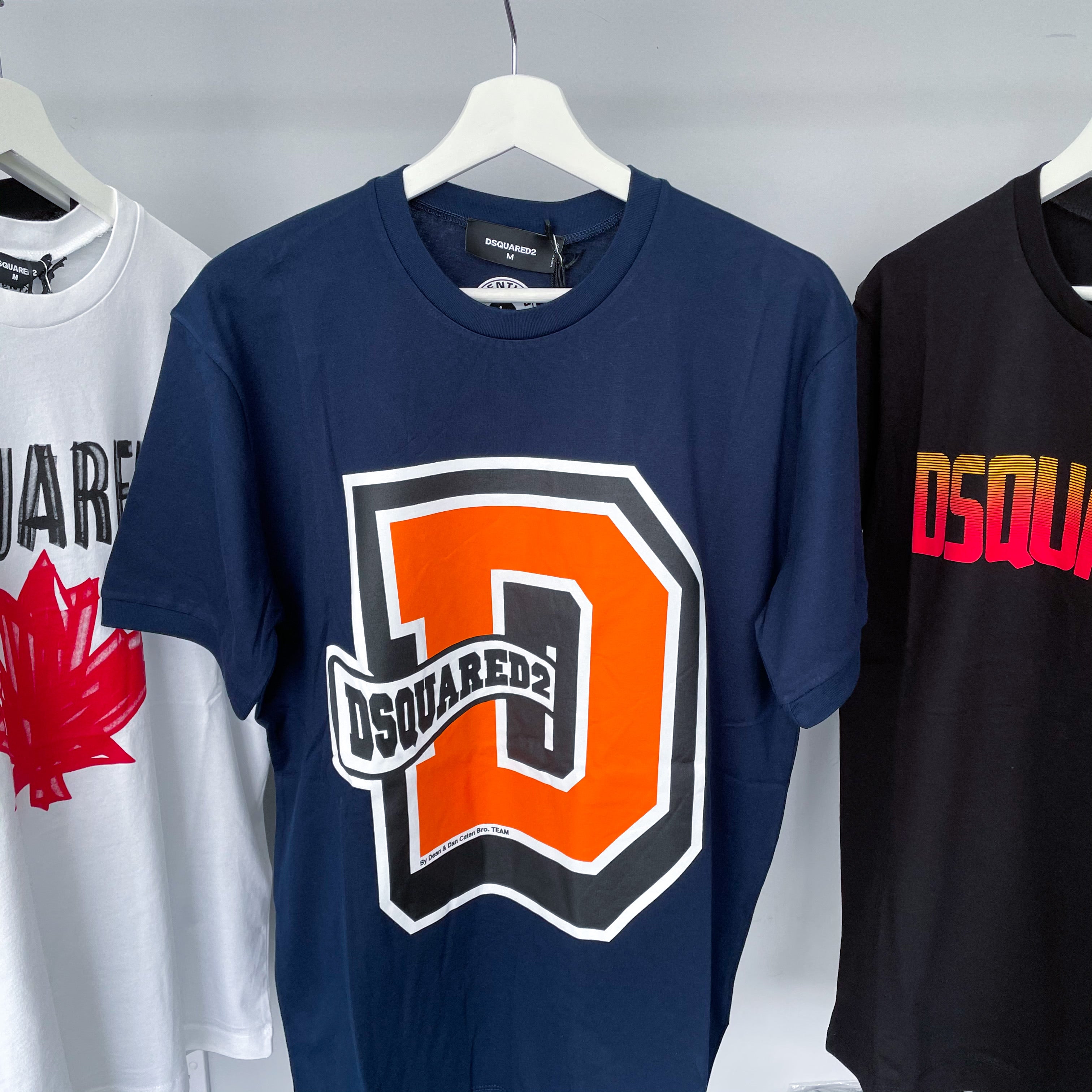 Dsquared ‘D’ Logo Tee - Navy / Orange