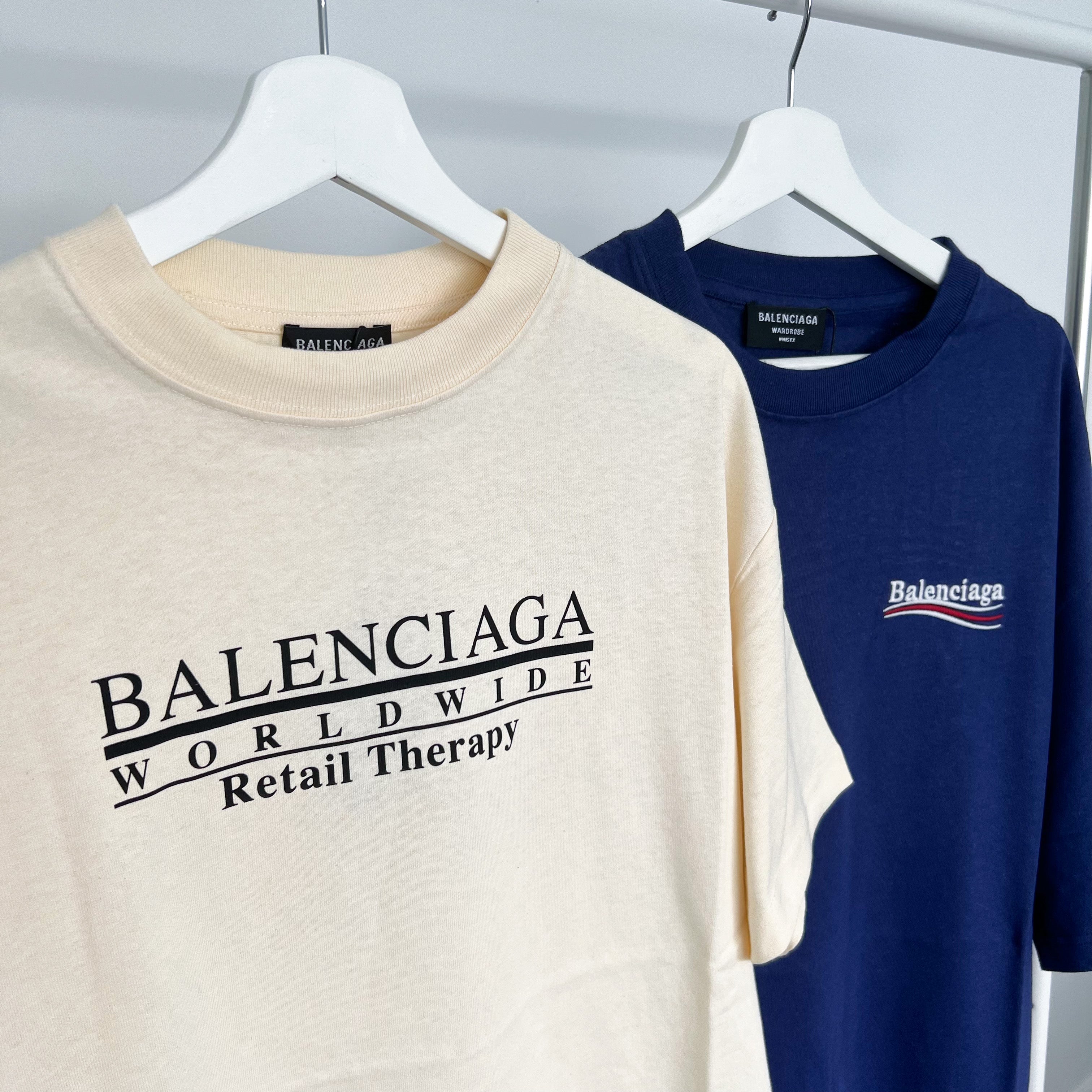 Balenciaga Retail Therapy Tee - Cream