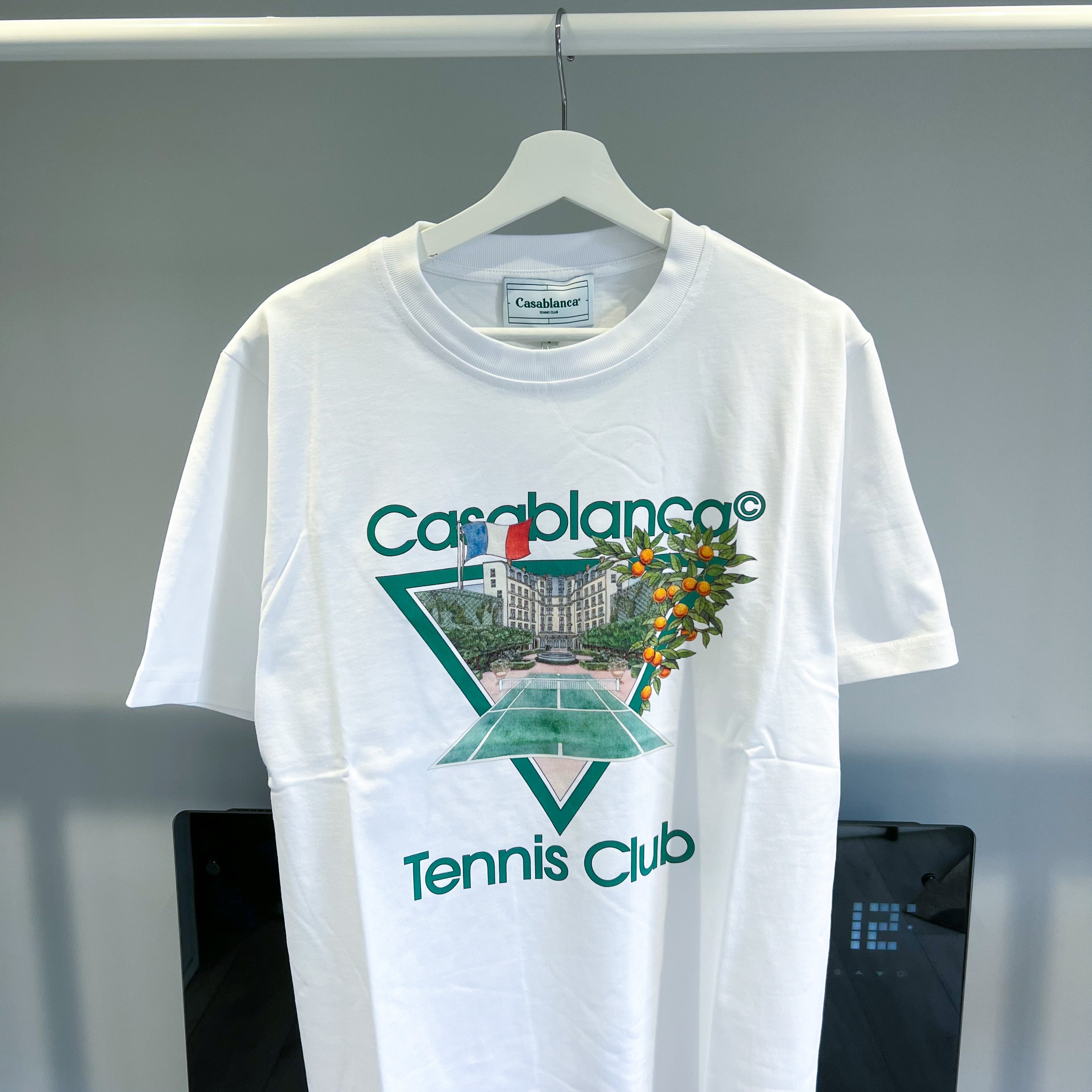 Casablanca Tennis Club Tee - White