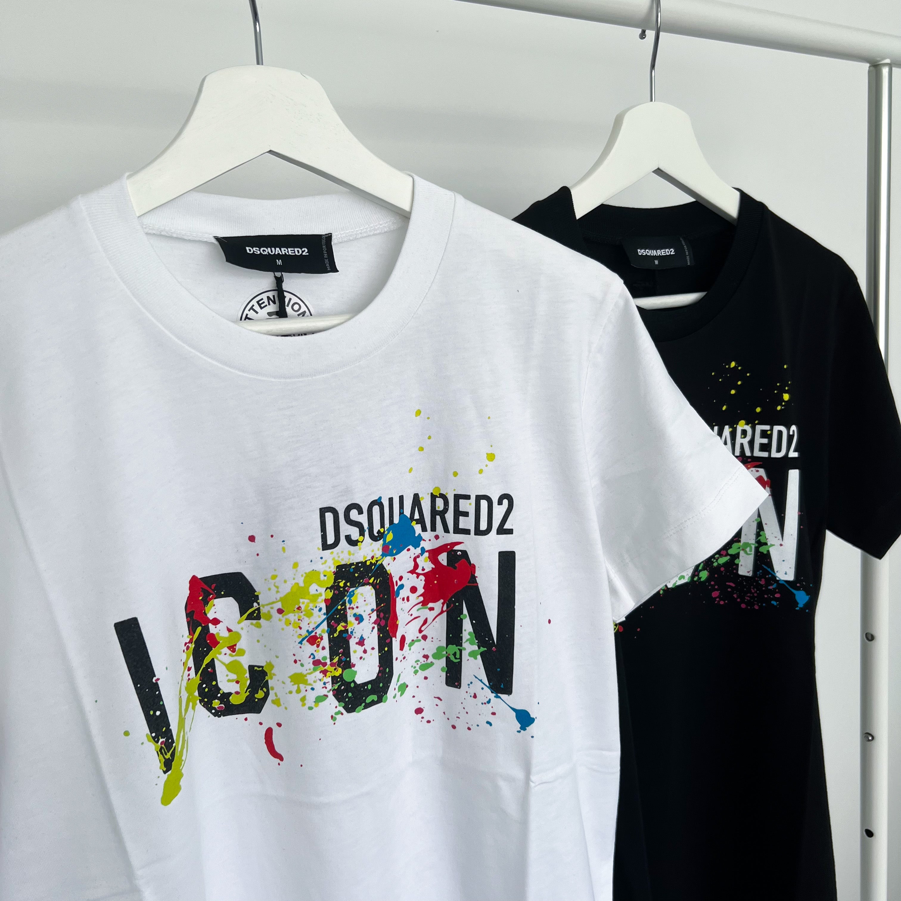 Dsquared Icon Splat Tee - White